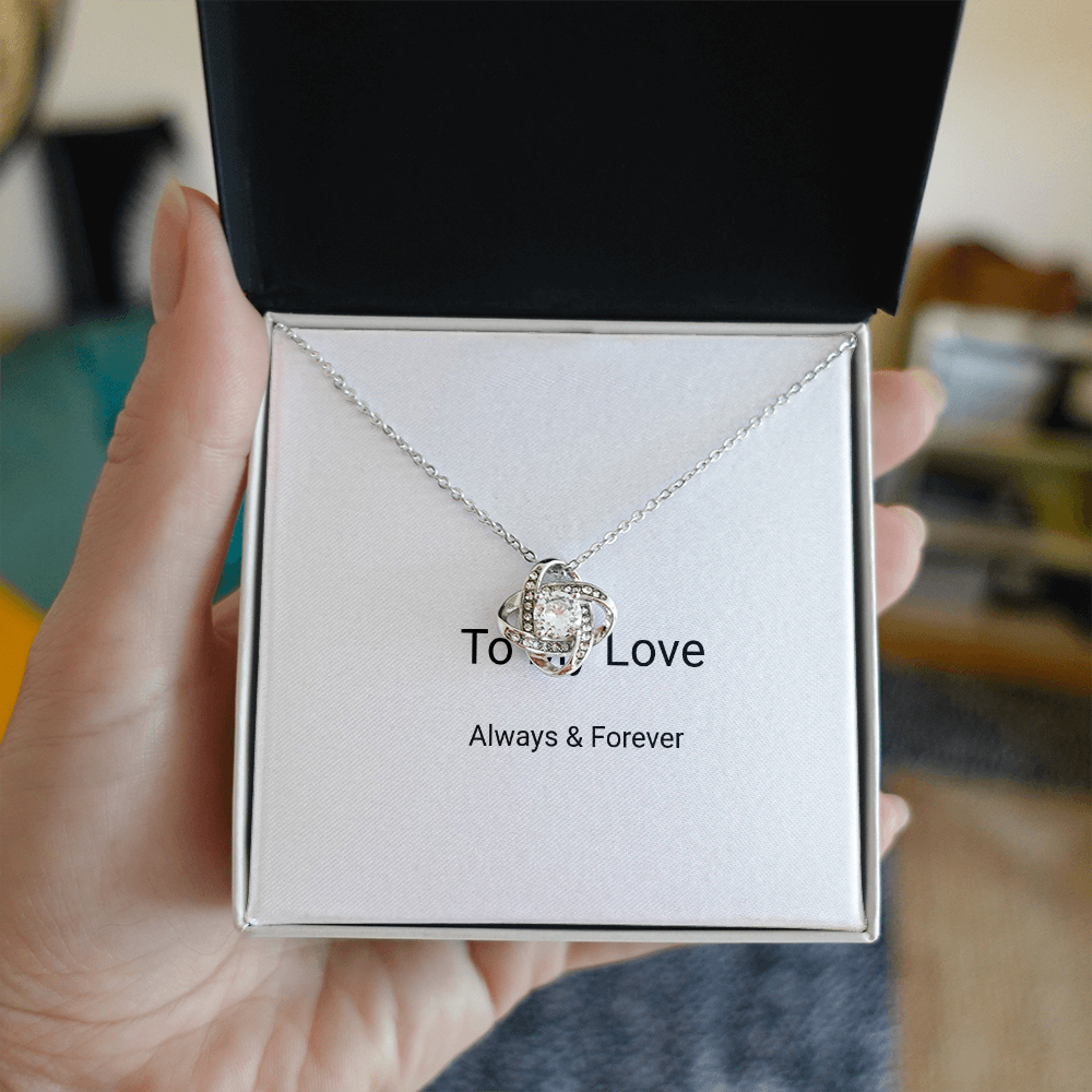 Love Knot Necklace – Symbol of Eternal Connection
