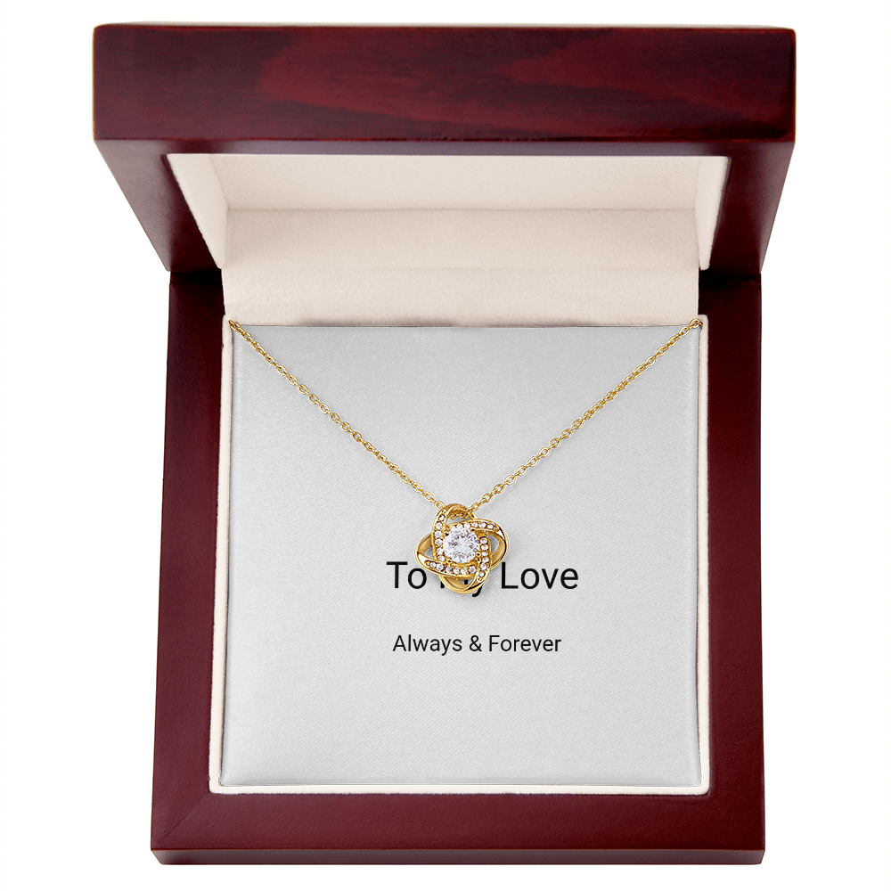 Love Knot Necklace – Symbol of Eternal Connection