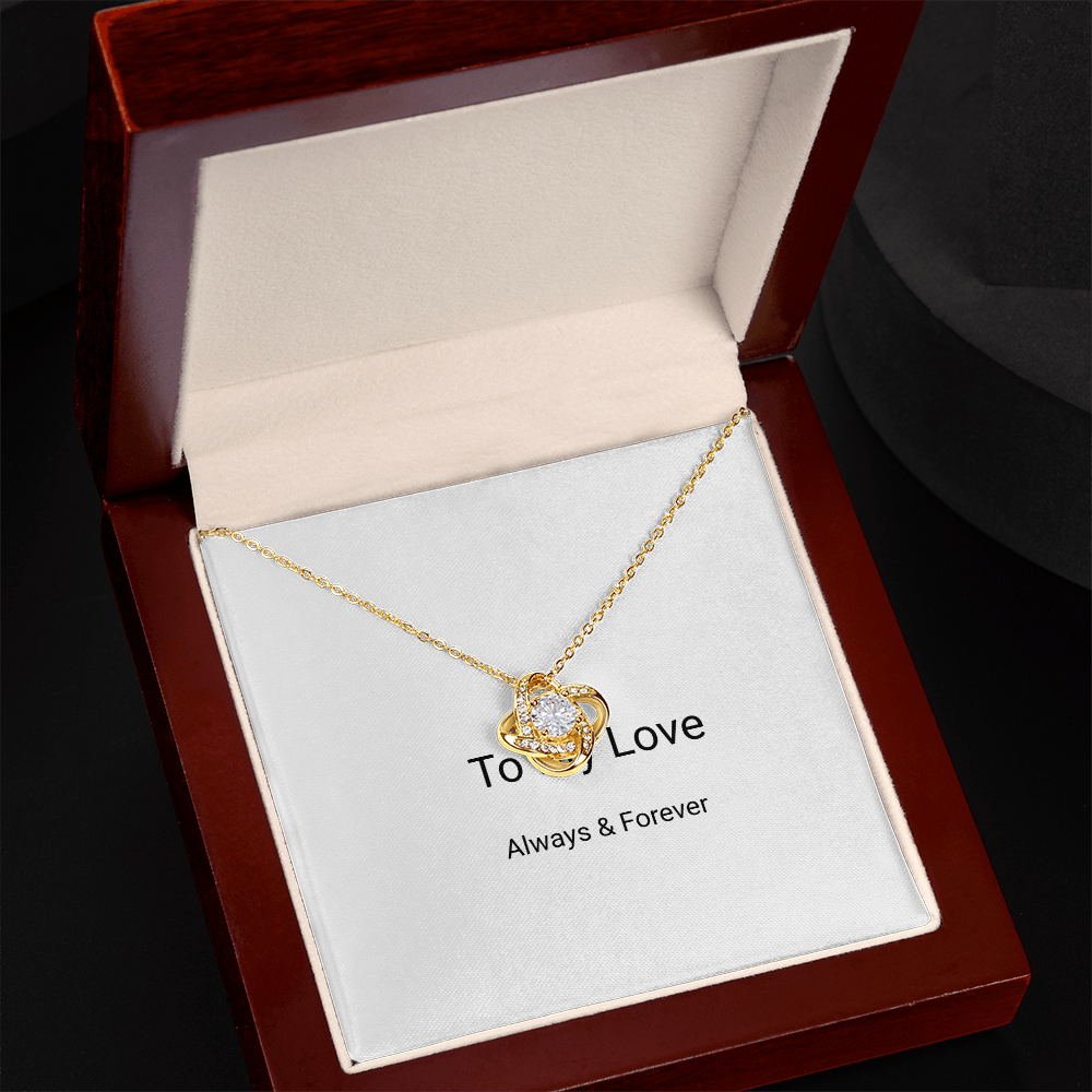Love Knot Necklace – Symbol of Eternal Connection