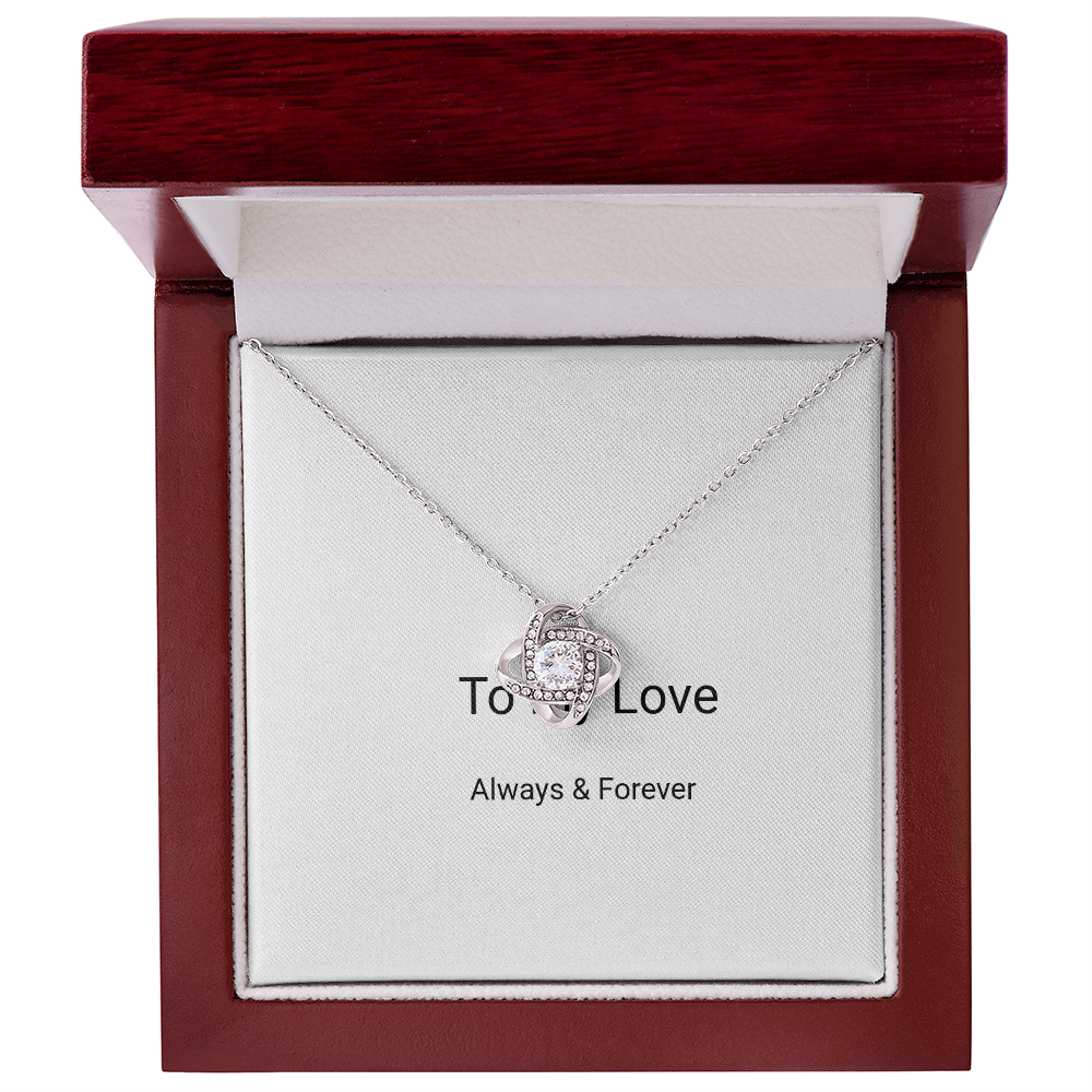 Love Knot Necklace – Symbol of Eternal Connection