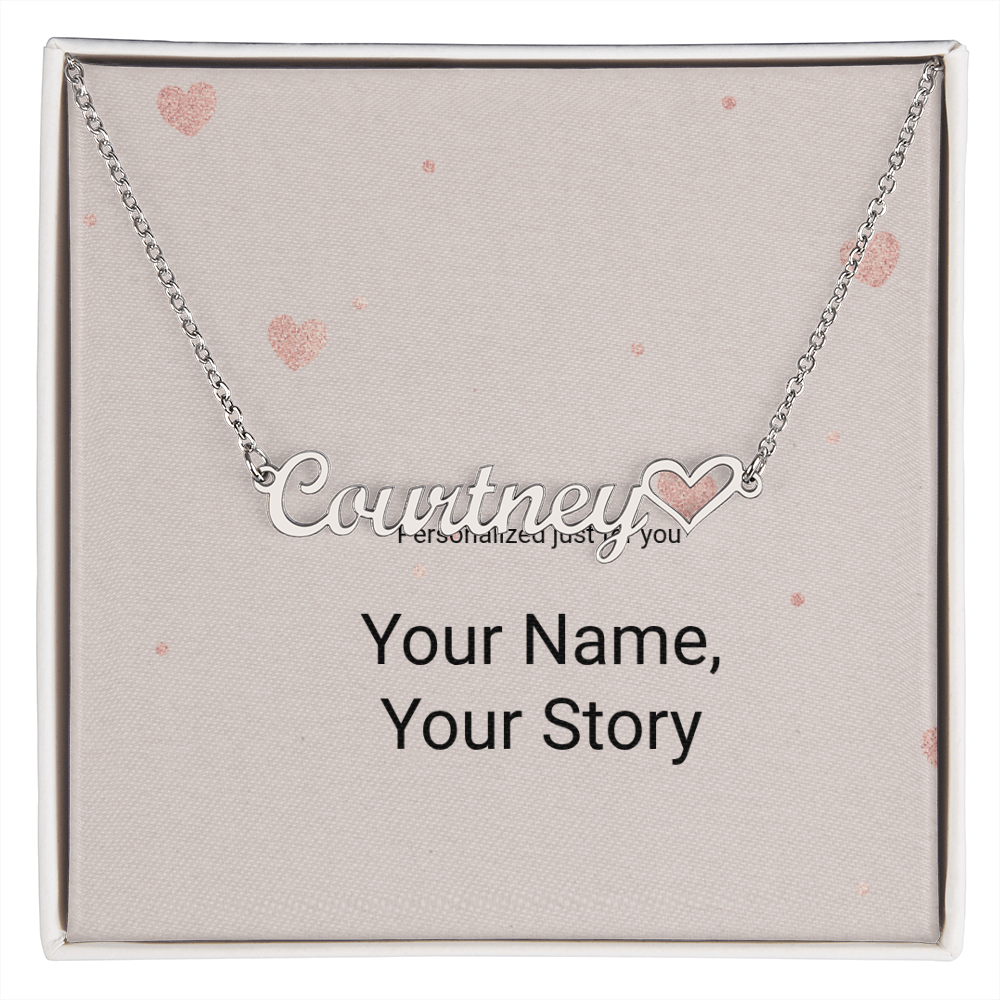 Personalized Heart Name Necklace – Wear Your Story