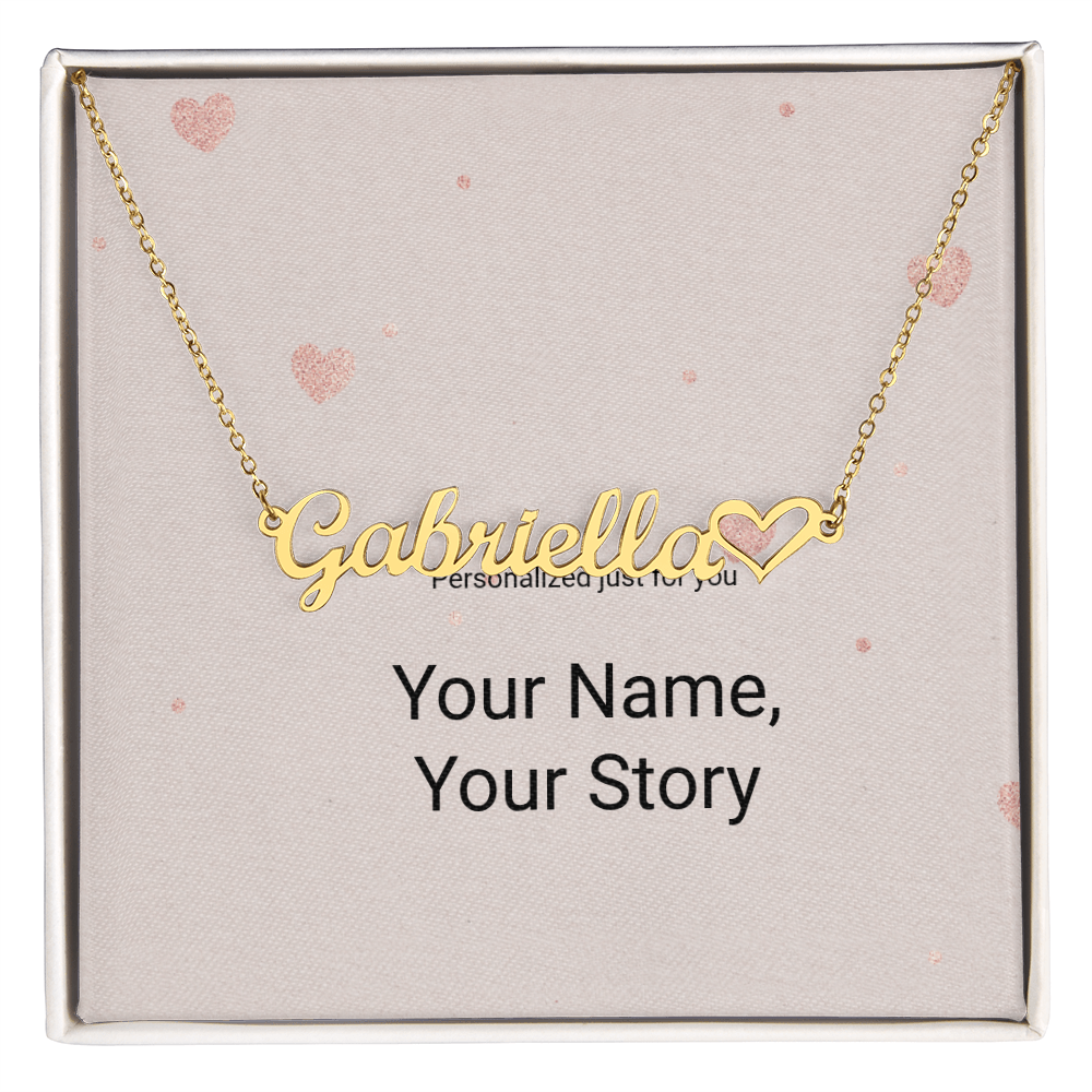Personalized Heart Name Necklace – Wear Your Story