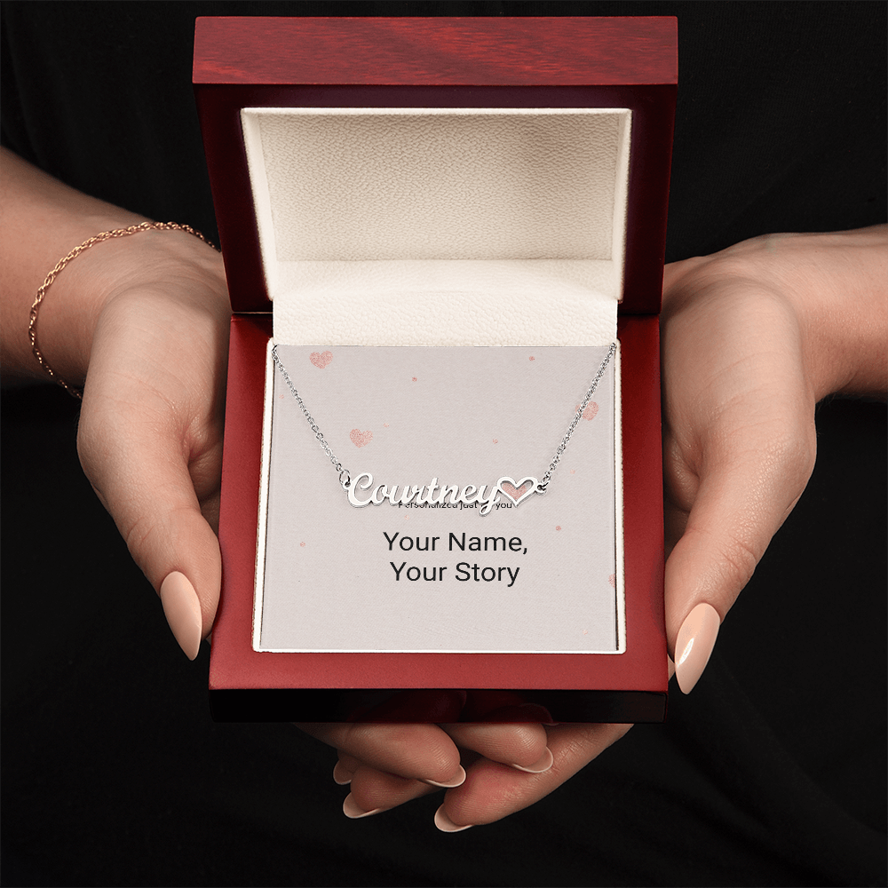 Personalized Heart Name Necklace – Wear Your Story
