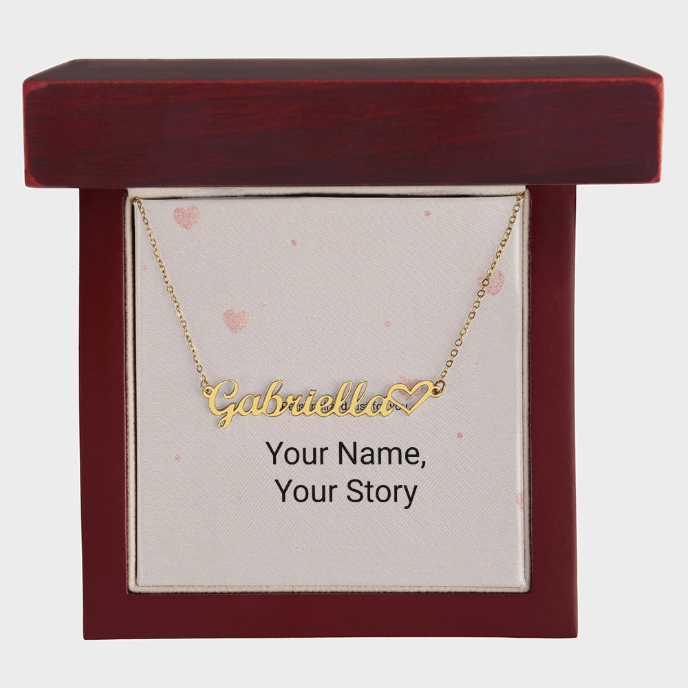 Personalized Heart Name Necklace – Wear Your Story