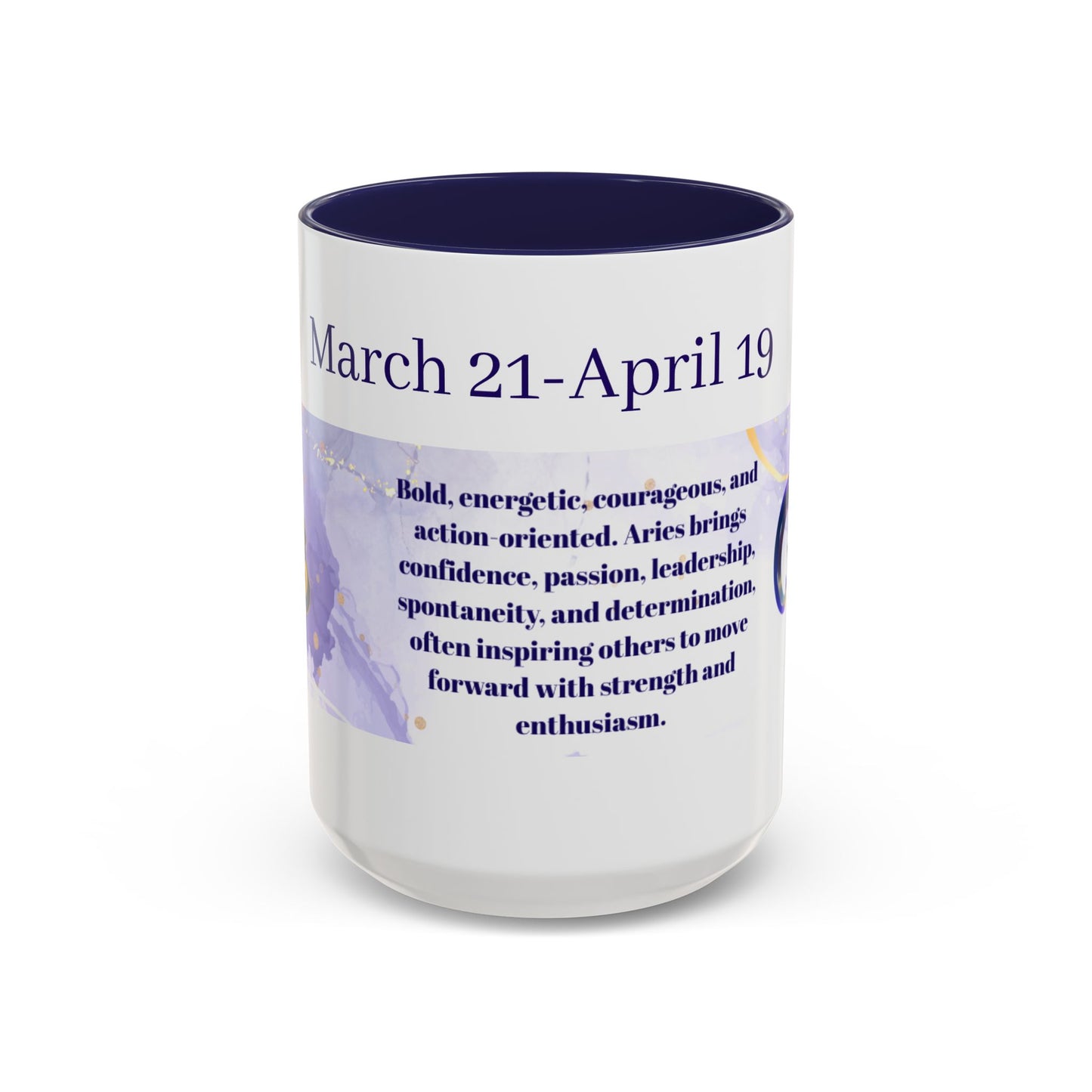 Aries Zodiac Coffee Mug — March 21–April 19 Horoscope Design