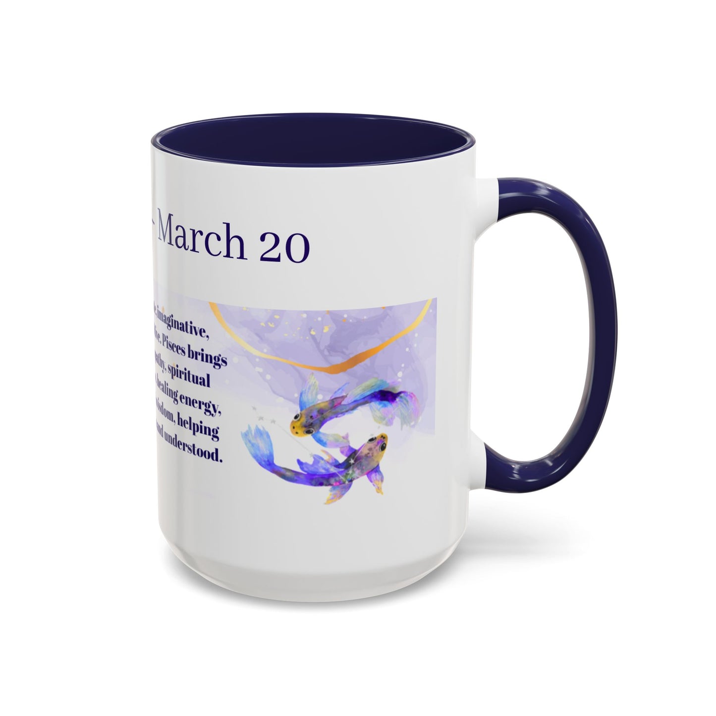 Pisces Zodiac Coffee Mug — February 19–March 20 Astrology Gift