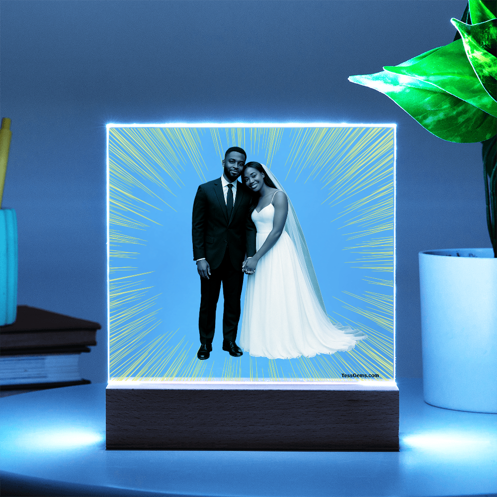 A Custom Art Light Stand - Your Personalized Picture turned into lighted Art. 2