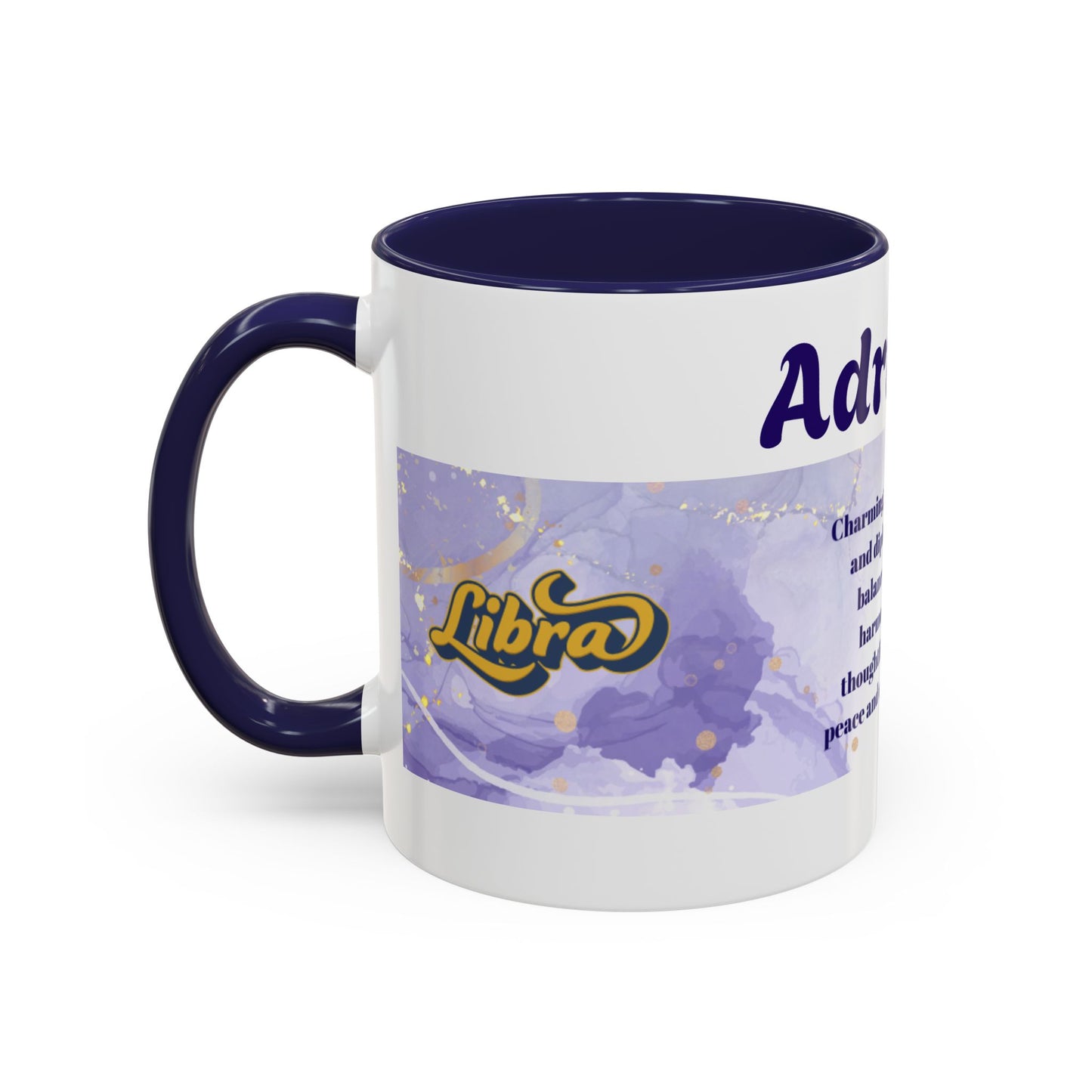 Libra Zodiac Personalized Name Coffee Mug — Zodiac Traits Keepsake