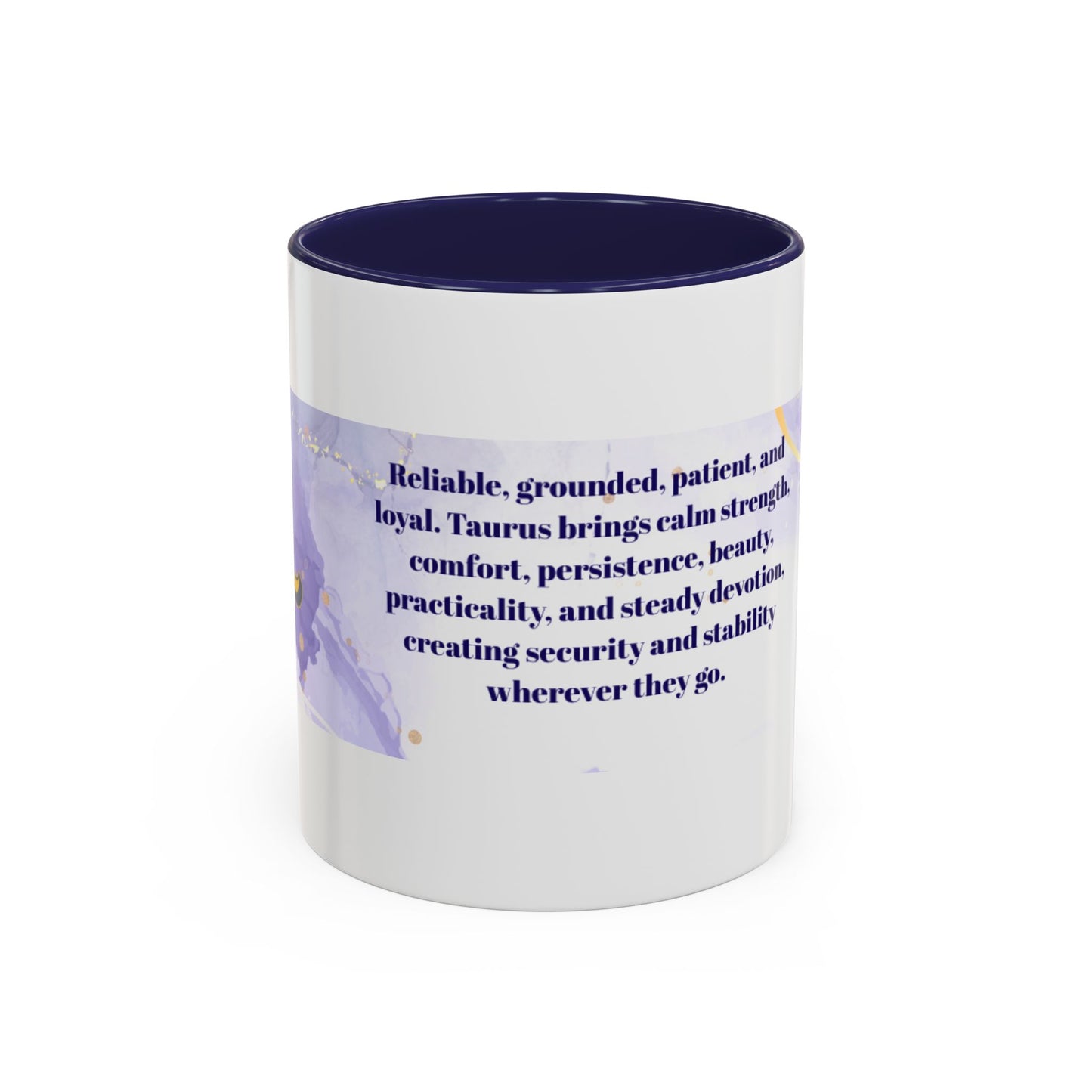 Taurus Horoscope Coffee Mug — Zodiac Bull Design with Taurus Traits (15oz)
