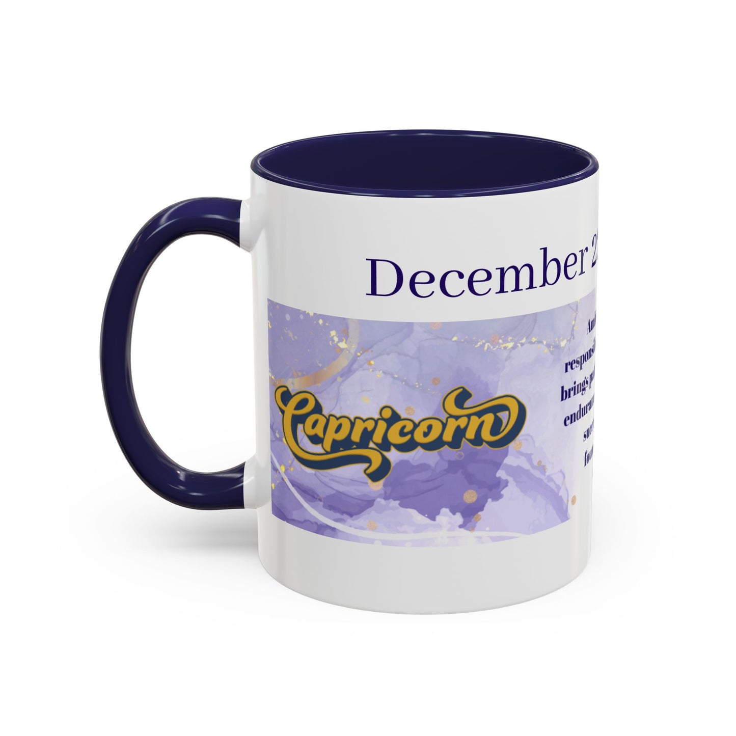Capricorn Zodiac Coffee Mug — January 19–January 22 Horoscope Traits