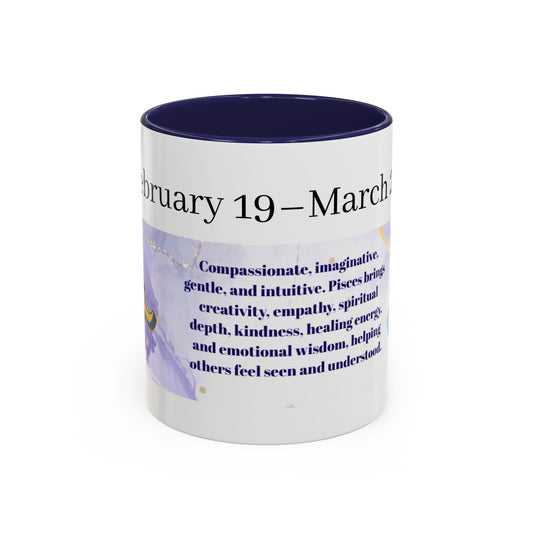 Pisces Zodiac Coffee Mug — February 19–March 20 Astrology Gift