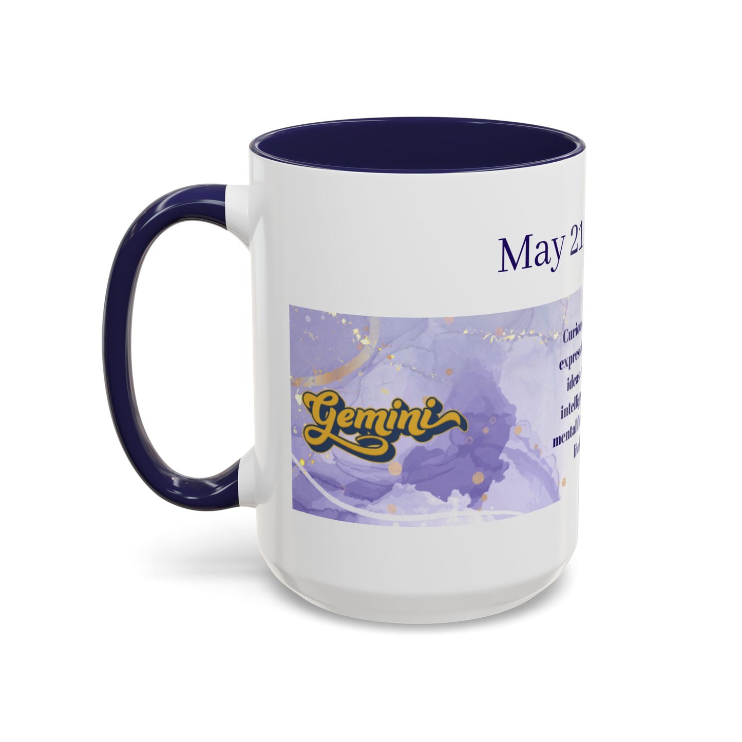 Gemini Zodiac Coffee Mug — May 21–June 20 Horoscope Accent Mug