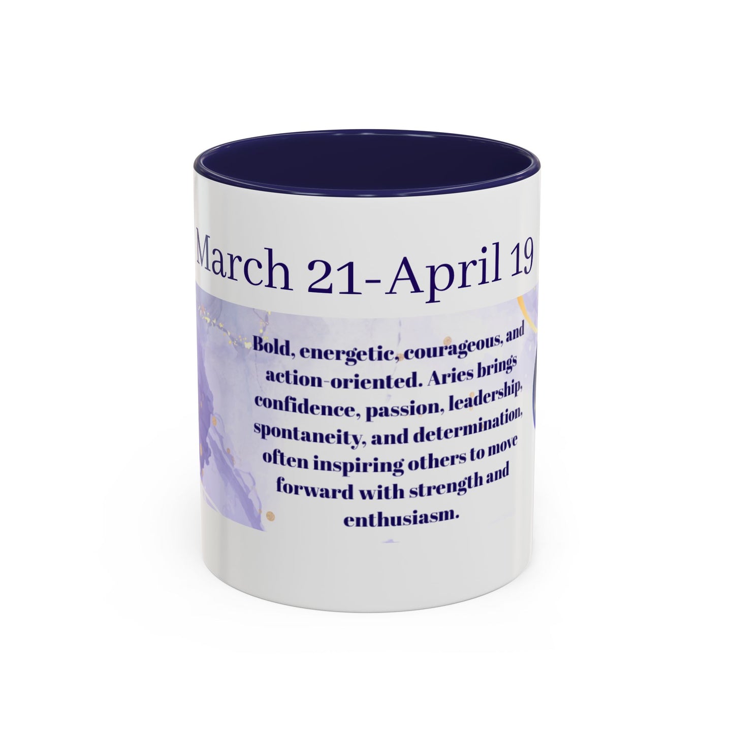 Aries Zodiac Coffee Mug — March 21–April 19 Horoscope Design