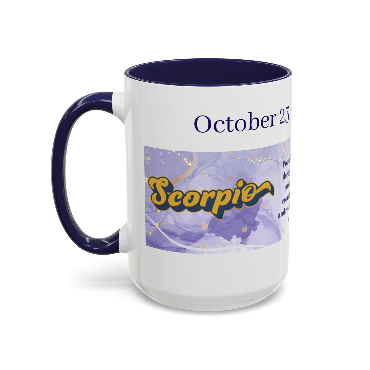 Scorpio Zodiac Coffee Mug — November 23 Birthday Gift