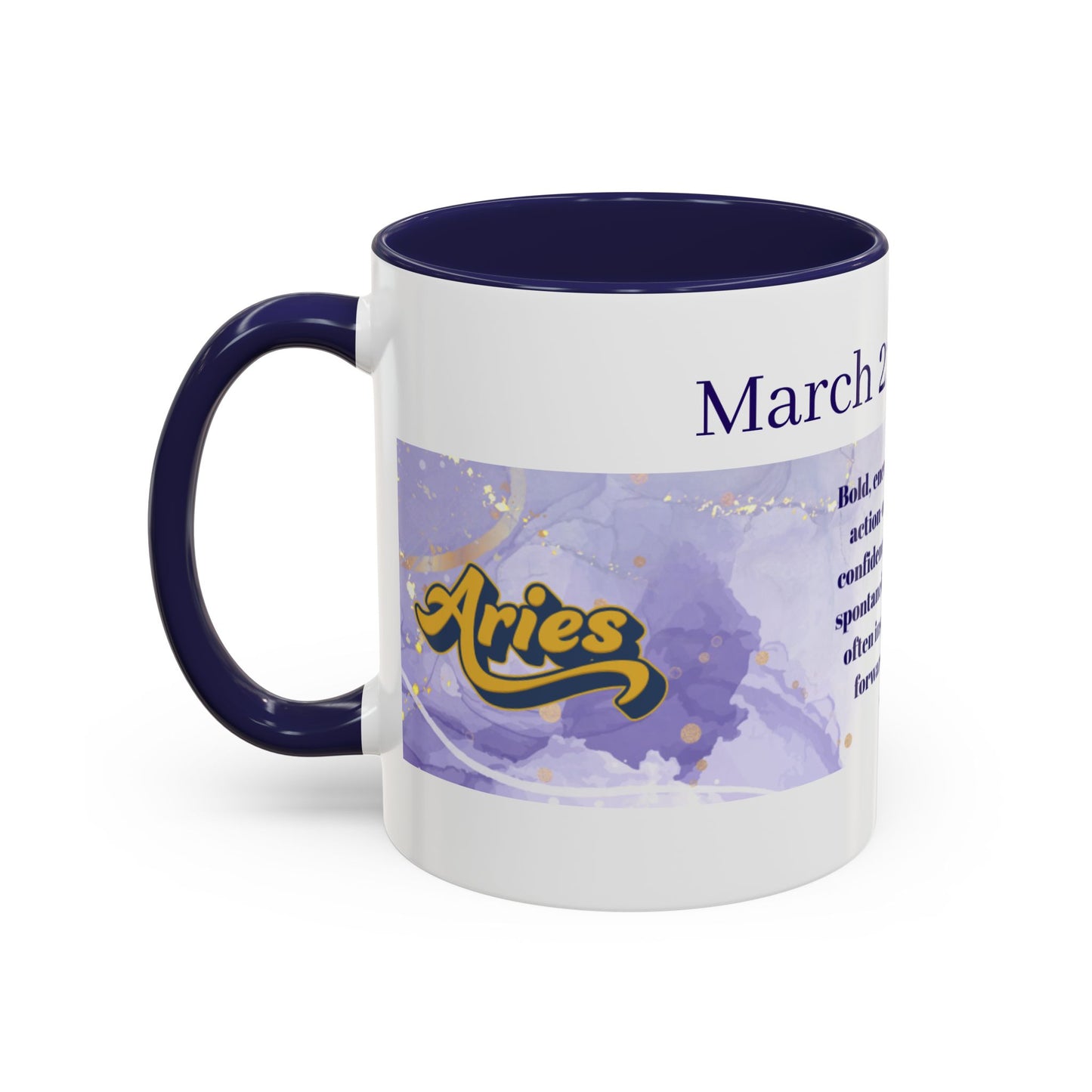 Aries Zodiac Coffee Mug — March 21–April 19 Horoscope Design