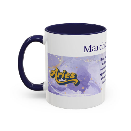 Aries Zodiac Coffee Mug — March 21–April 19 Horoscope Design