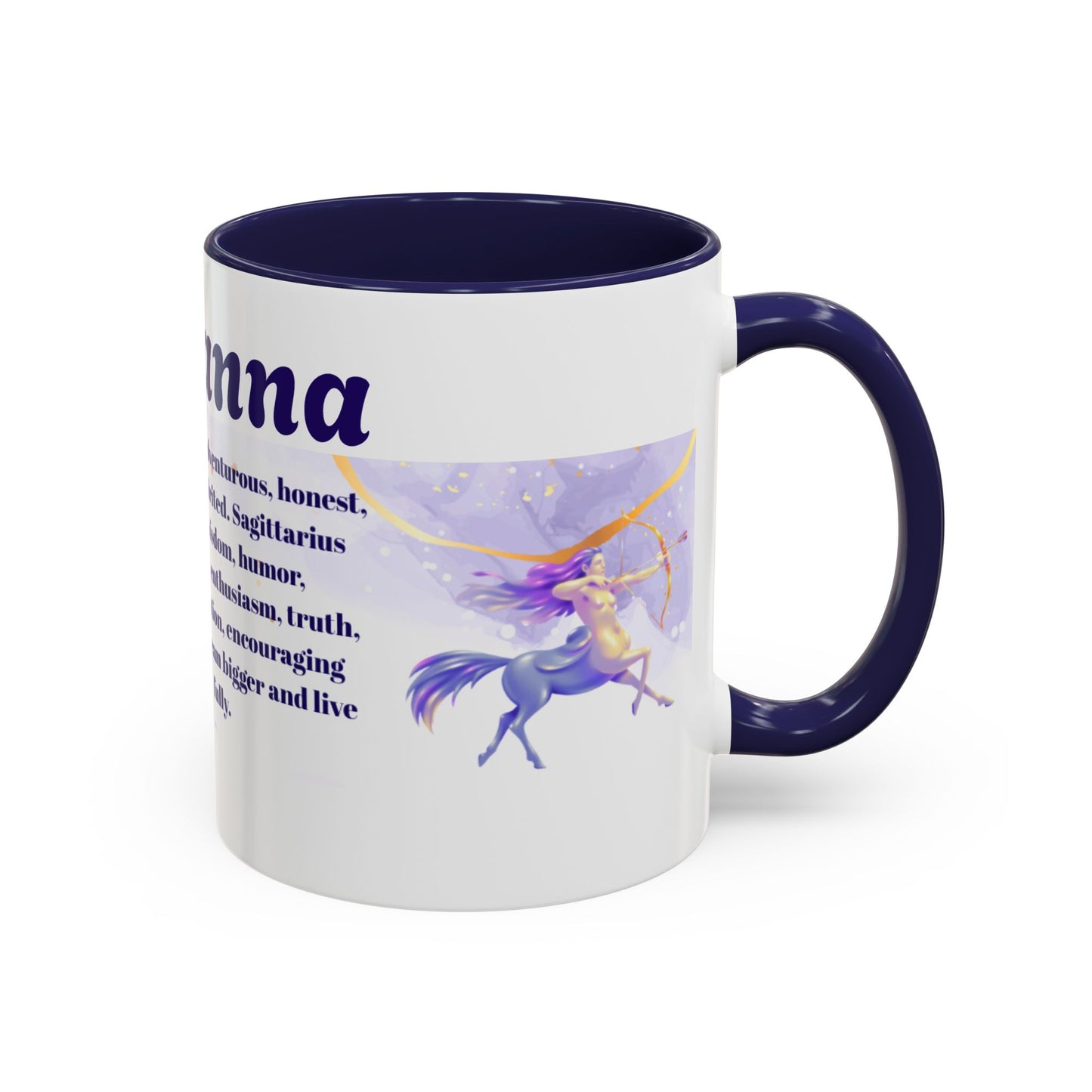 Sagittarius Zodiac Personalized Name Coffee Mug — Zodiac Traits Keepsake