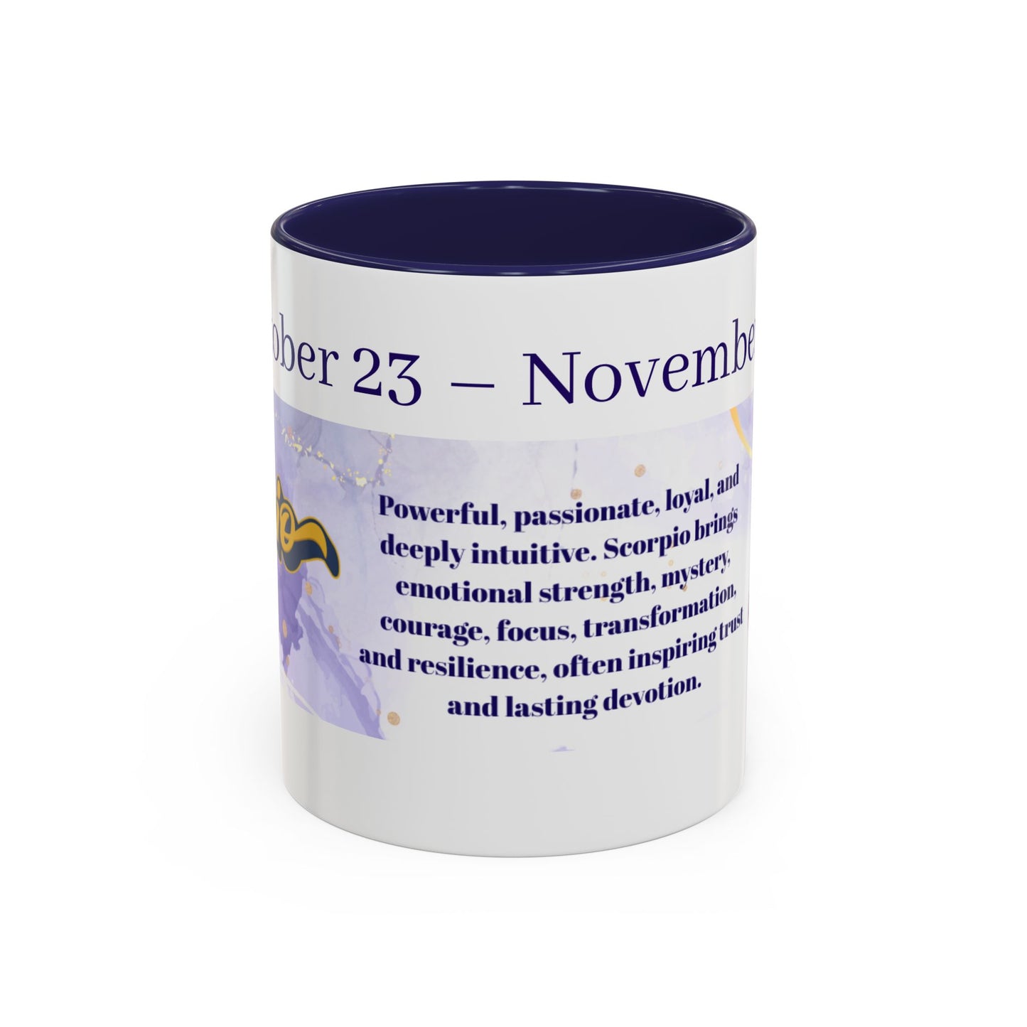 Scorpio Zodiac Coffee Mug — November 23 Birthday Gift