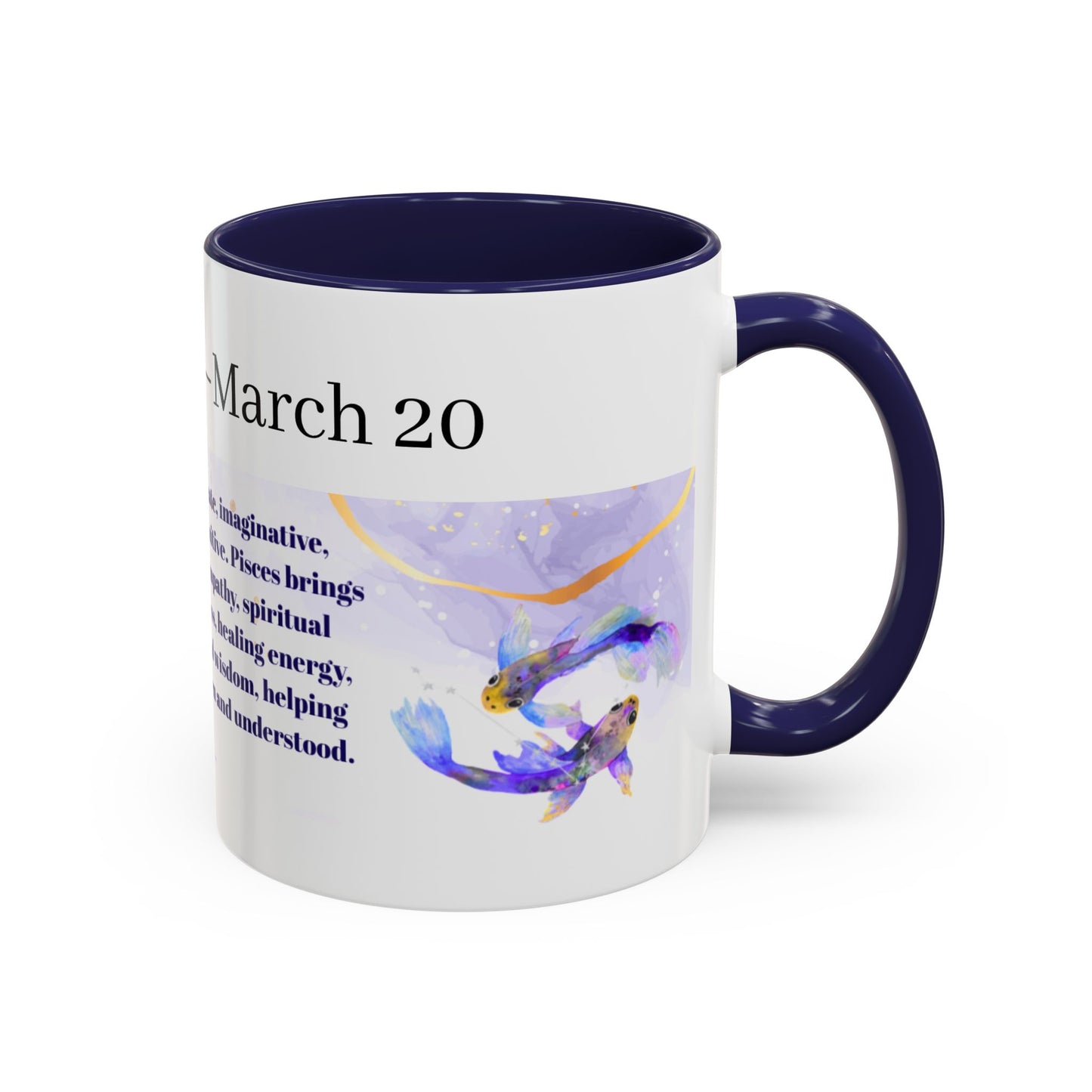 Pisces Zodiac Coffee Mug — February 19–March 20 Astrology Gift