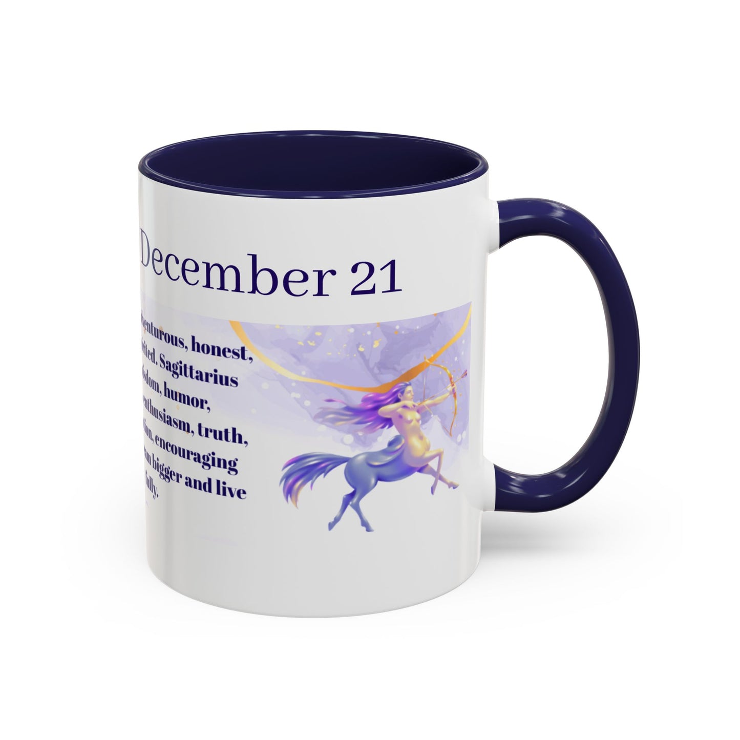 Sagittarius Zodiac Coffee Mug — December 22–January 21 Horoscope Gift