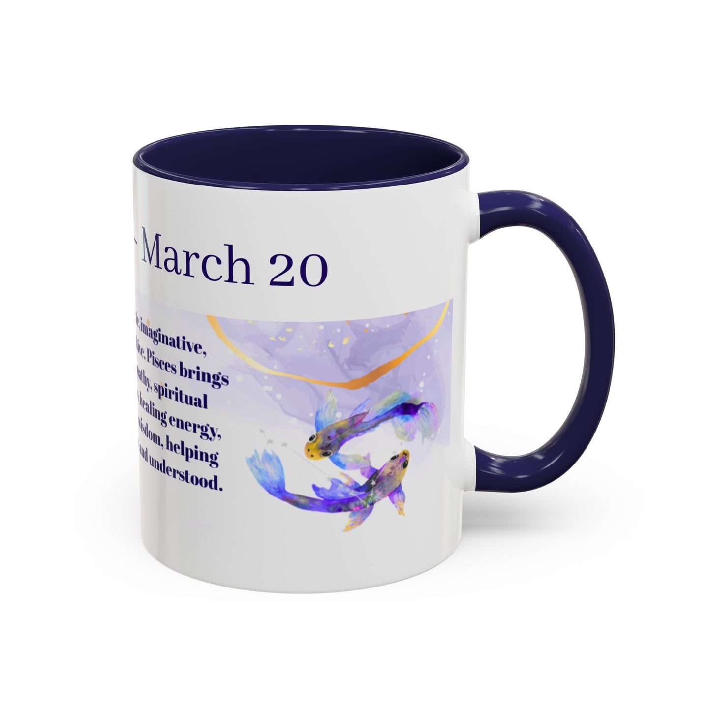Pisces Zodiac Coffee Mug — February 19–March 20 Astrology Gift