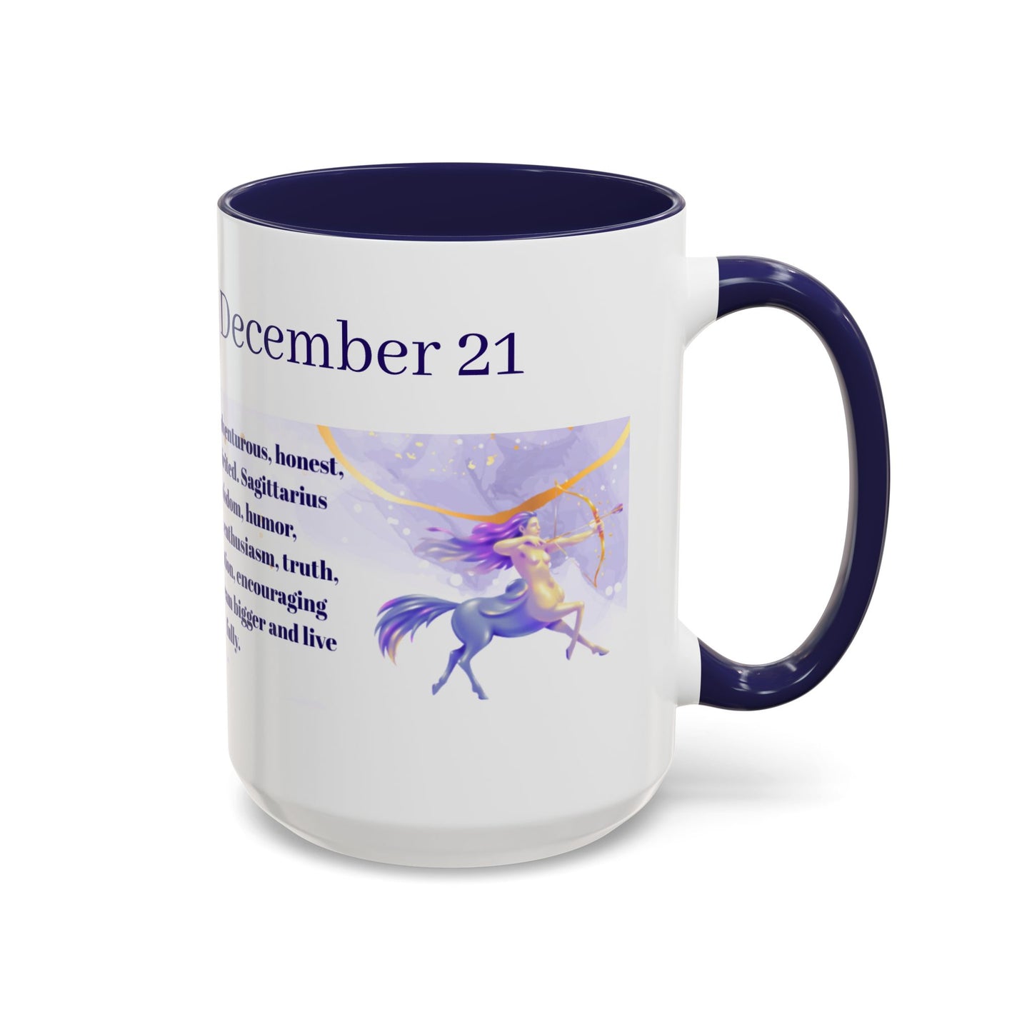Sagittarius Zodiac Coffee Mug — December 22–January 21 Horoscope Gift