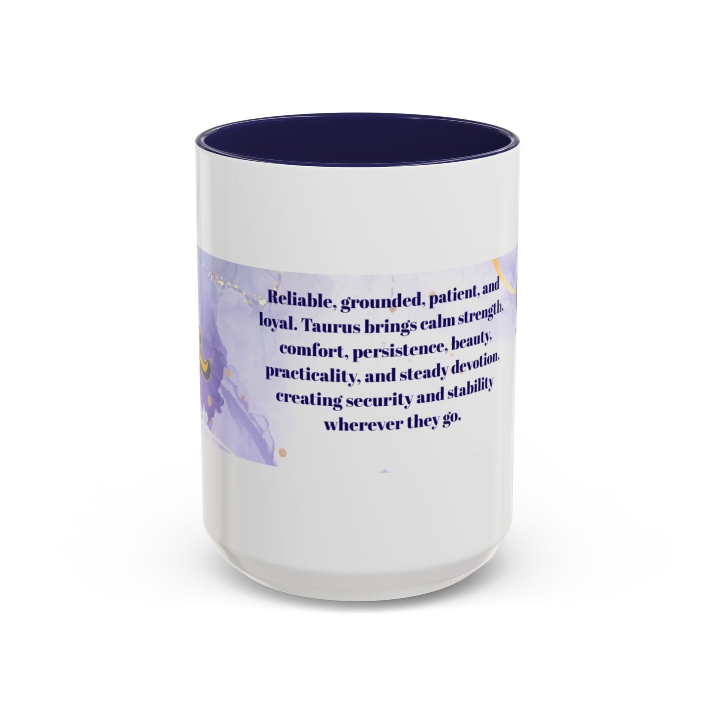 Taurus Horoscope Coffee Mug — Zodiac Bull Design with Taurus Traits (15oz)