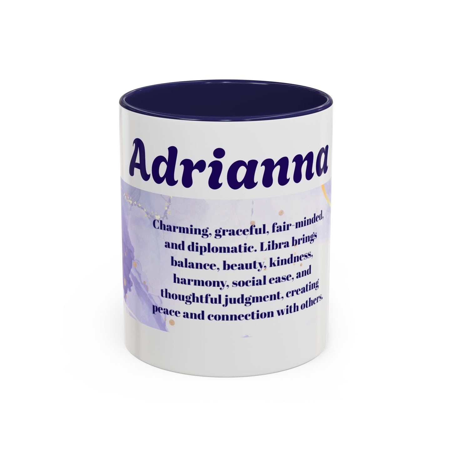 Libra Zodiac Personalized Name Coffee Mug — Zodiac Traits Keepsake