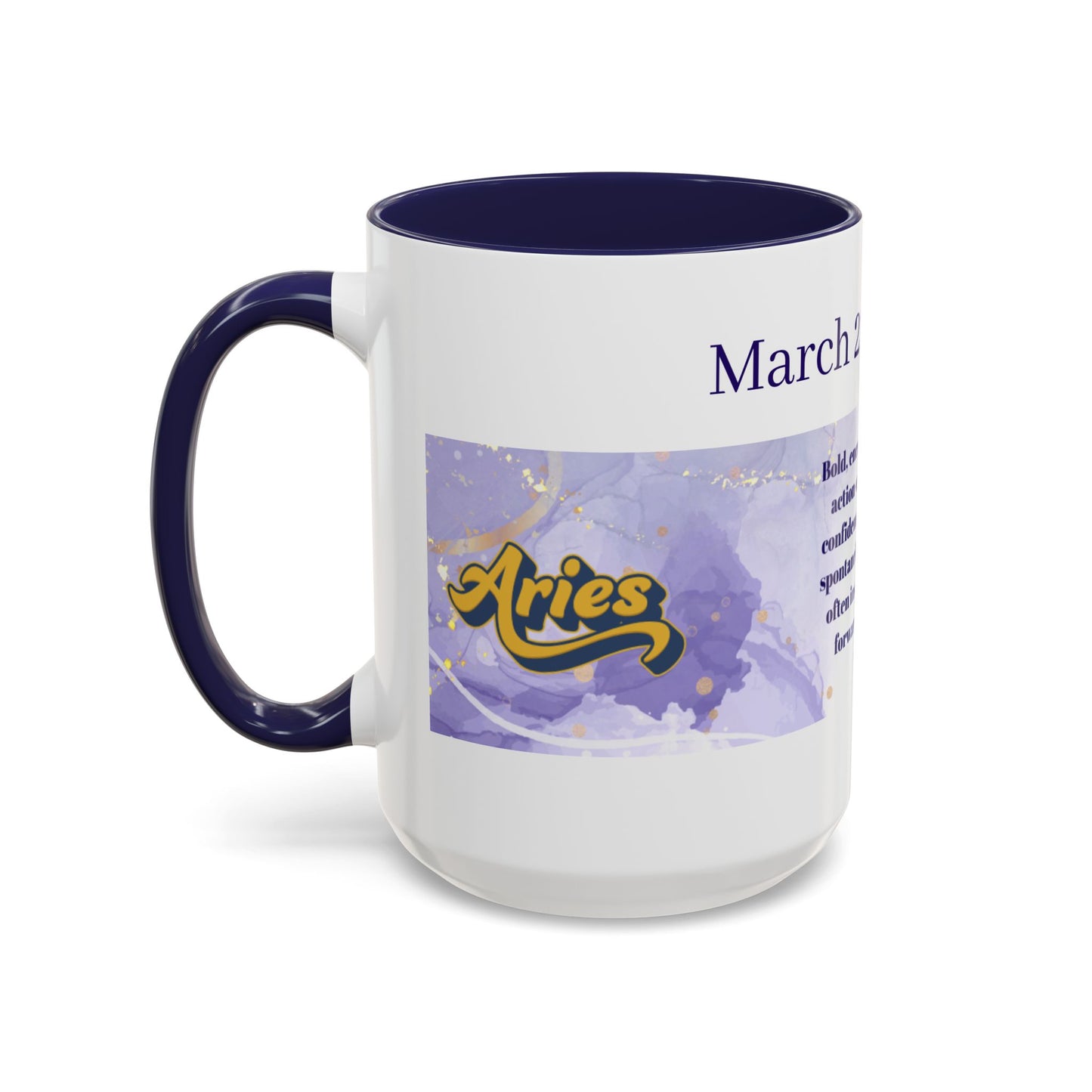 Aries Zodiac Coffee Mug — March 21–April 19 Horoscope Design