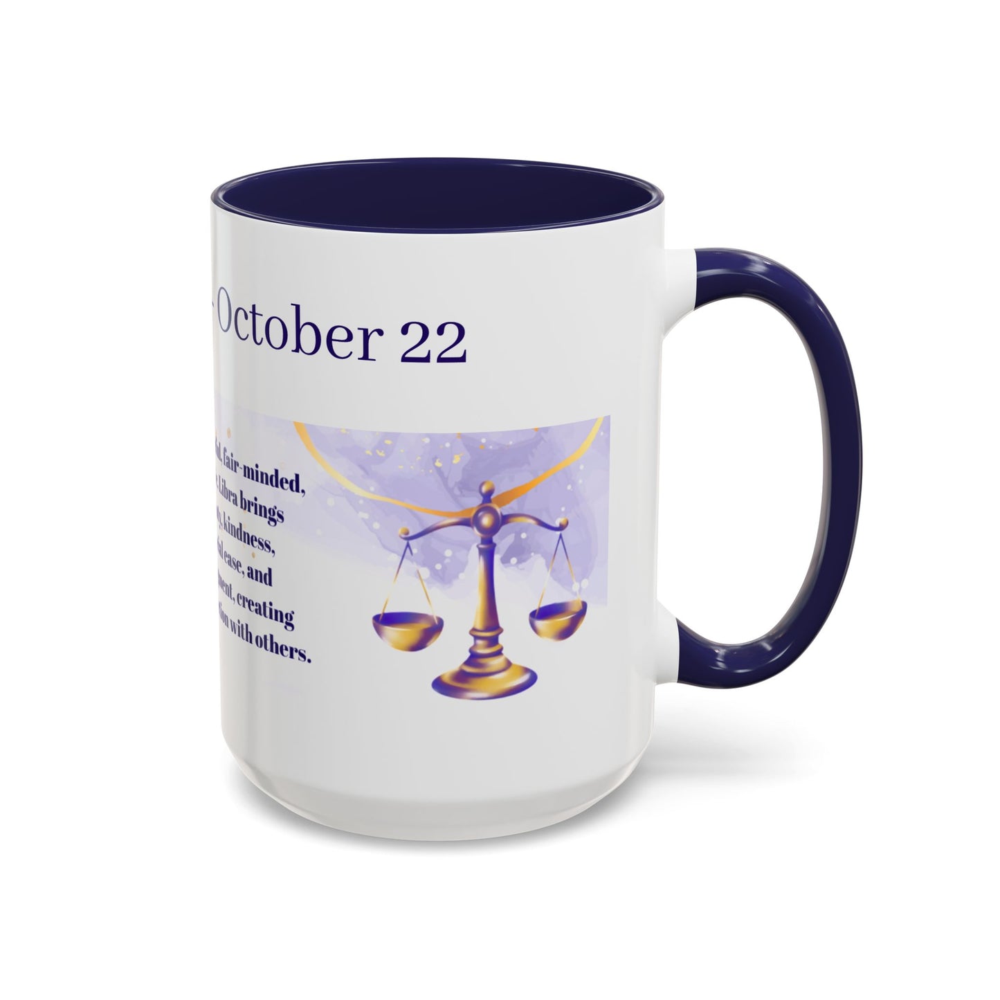 Libra Zodiac Coffee Mug – October 23–November 22 Birthday Gift