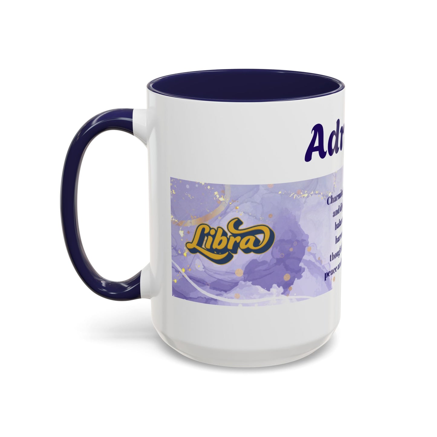 Libra Zodiac Personalized Name Coffee Mug — Zodiac Traits Keepsake