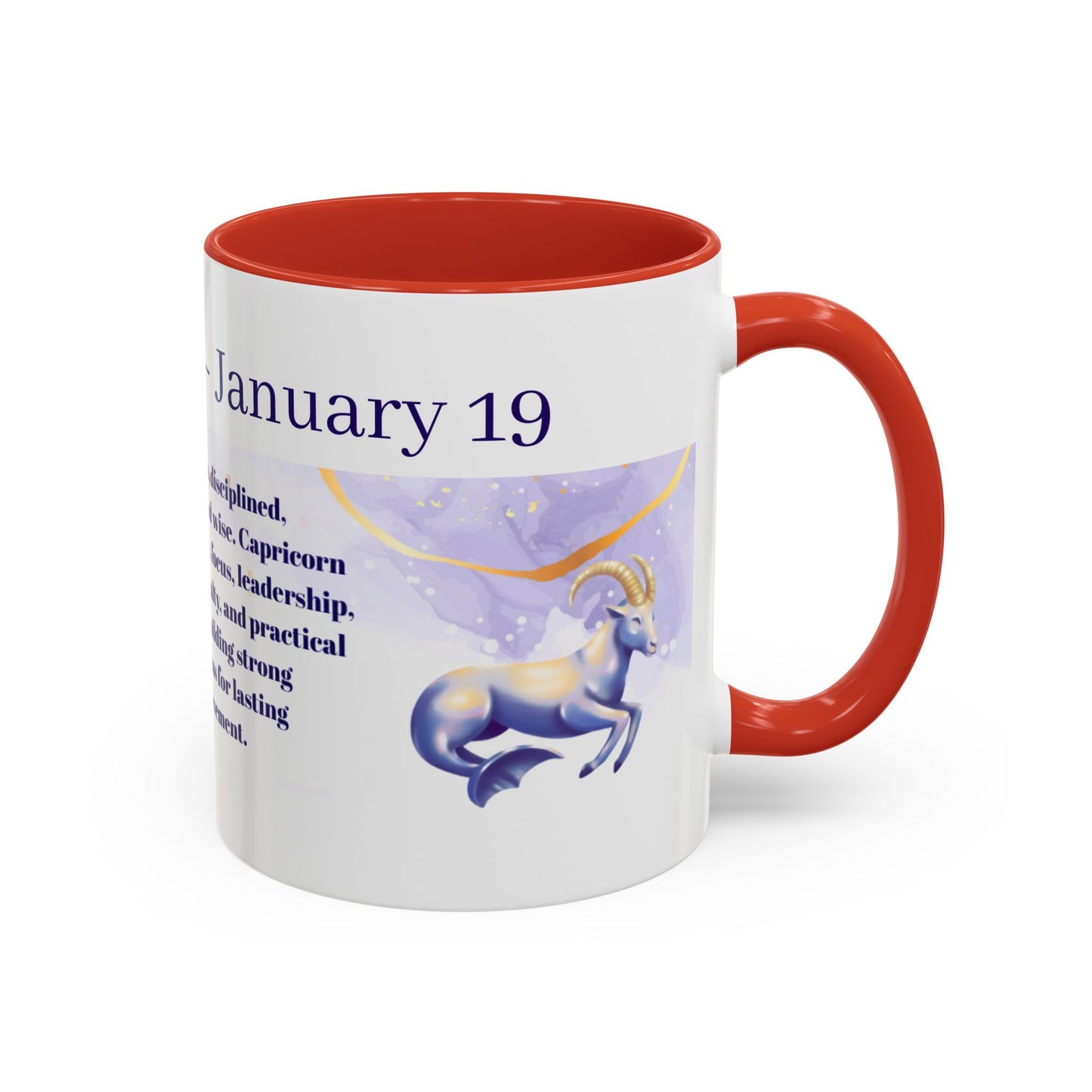 Capricorn Zodiac Coffee Mug — January 19–January 22 Horoscope Traits