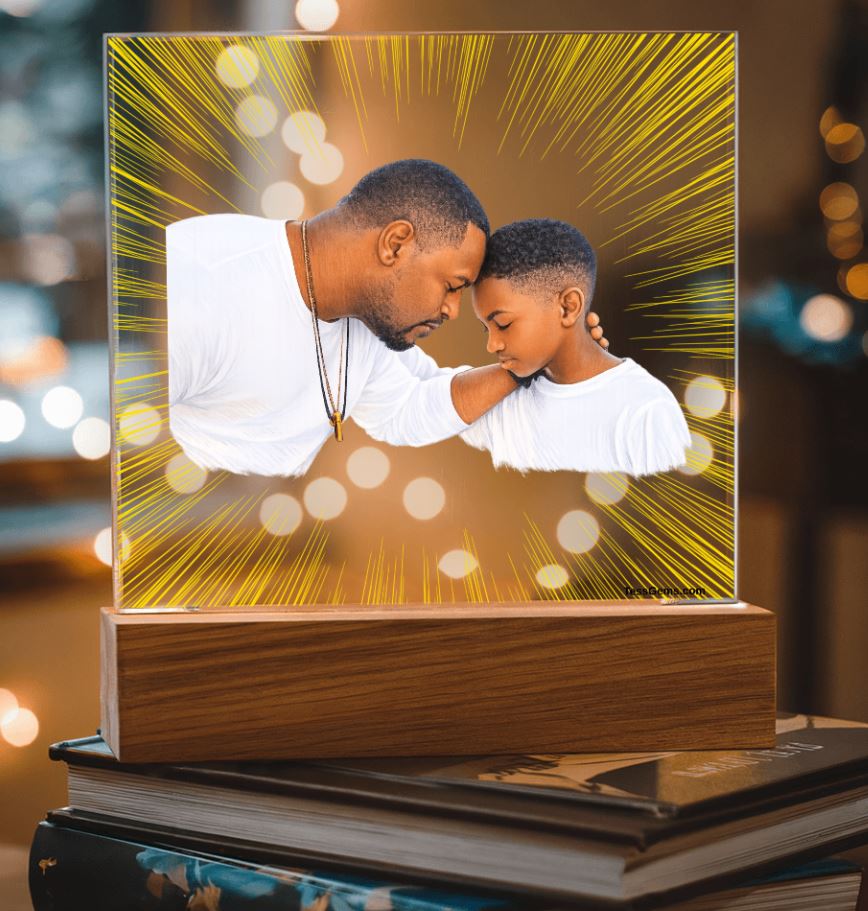A Custom Art Light Stand - Your Personalized Picture turned into lighted Art. 2
