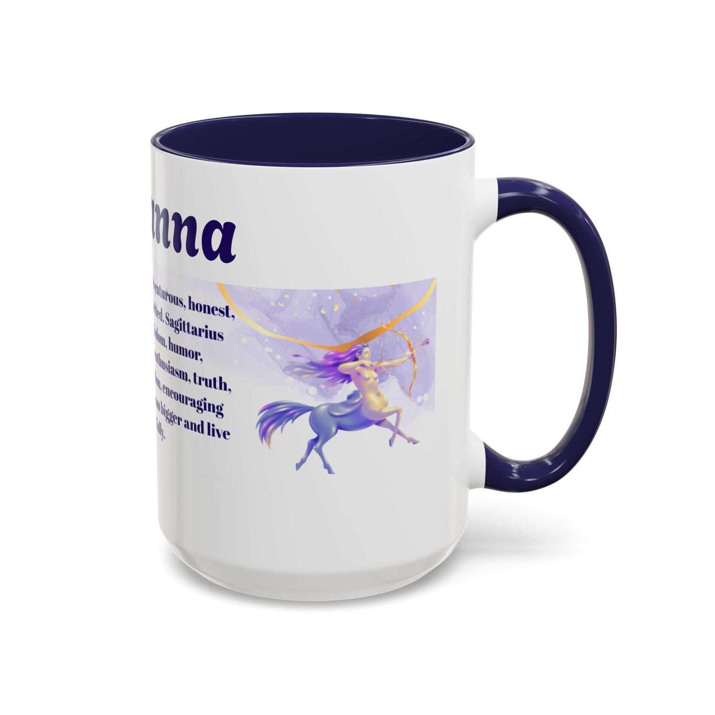Sagittarius Zodiac Personalized Name Coffee Mug — Zodiac Traits Keepsake