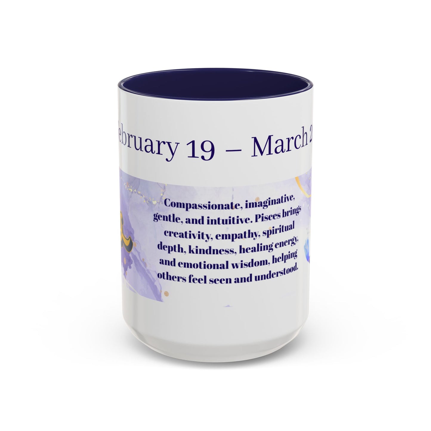 Pisces Zodiac Coffee Mug — February 19–March 20 Astrology Gift