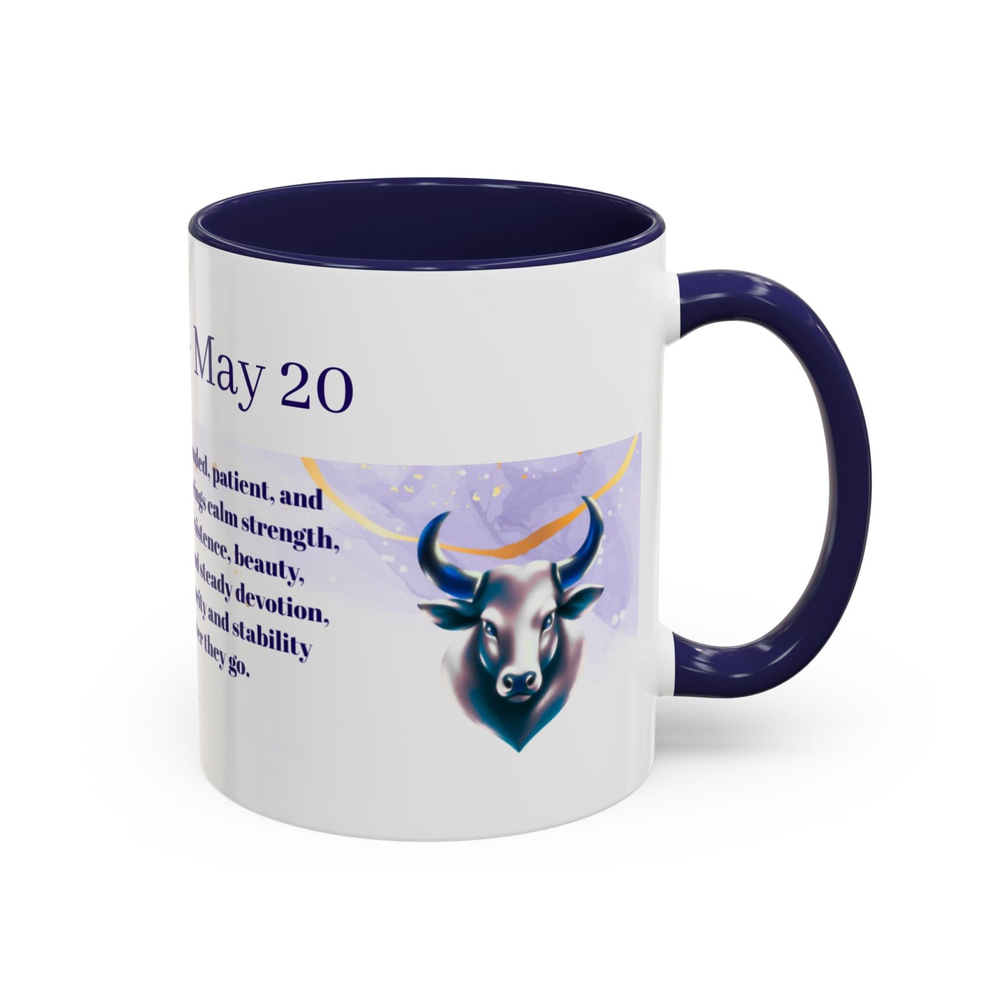 Taurus Zodiac Coffee Mug — April 20–May 20 Horoscope Mug with Bull Artwork