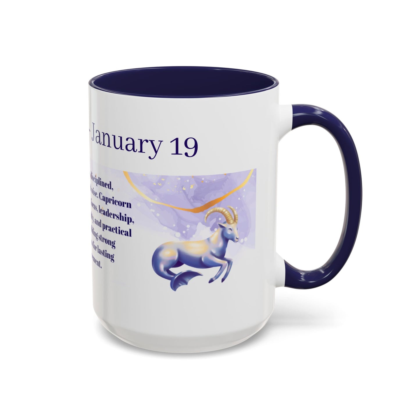 Capricorn Zodiac Coffee Mug — January 19–January 22 Horoscope Traits