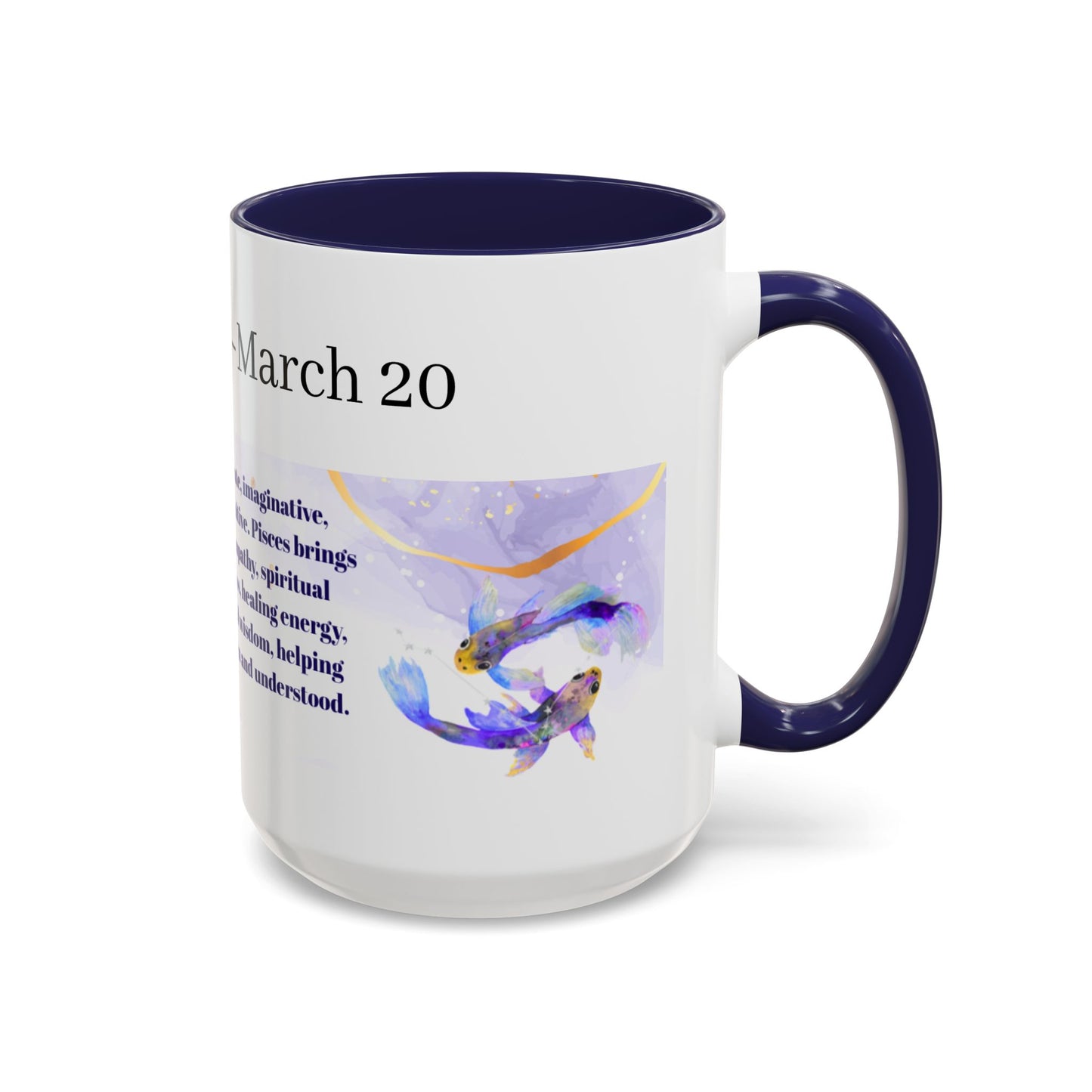 Pisces Zodiac Coffee Mug — February 19–March 20 Astrology Gift