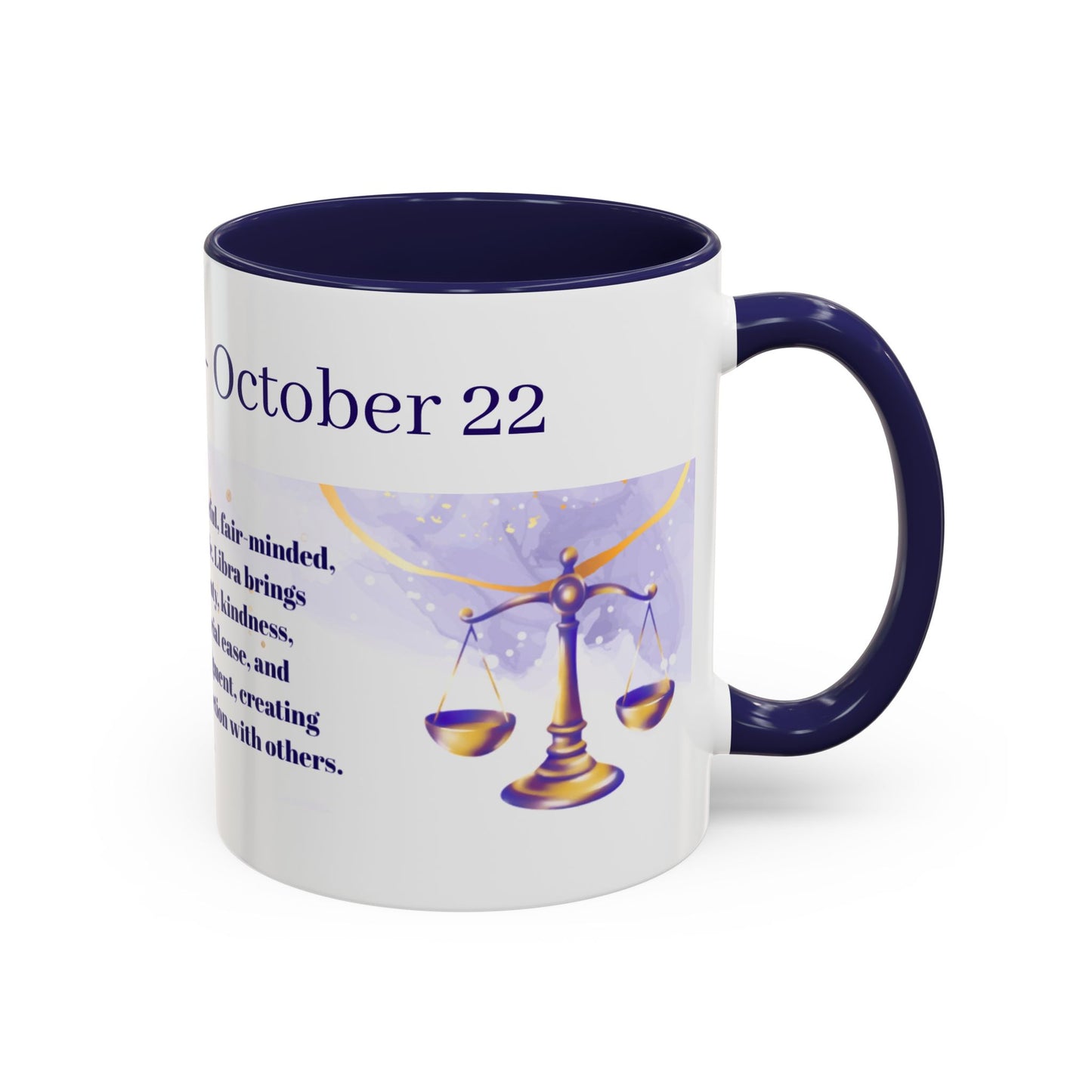 Libra Zodiac Coffee Mug – October 23–November 22 Birthday Gift