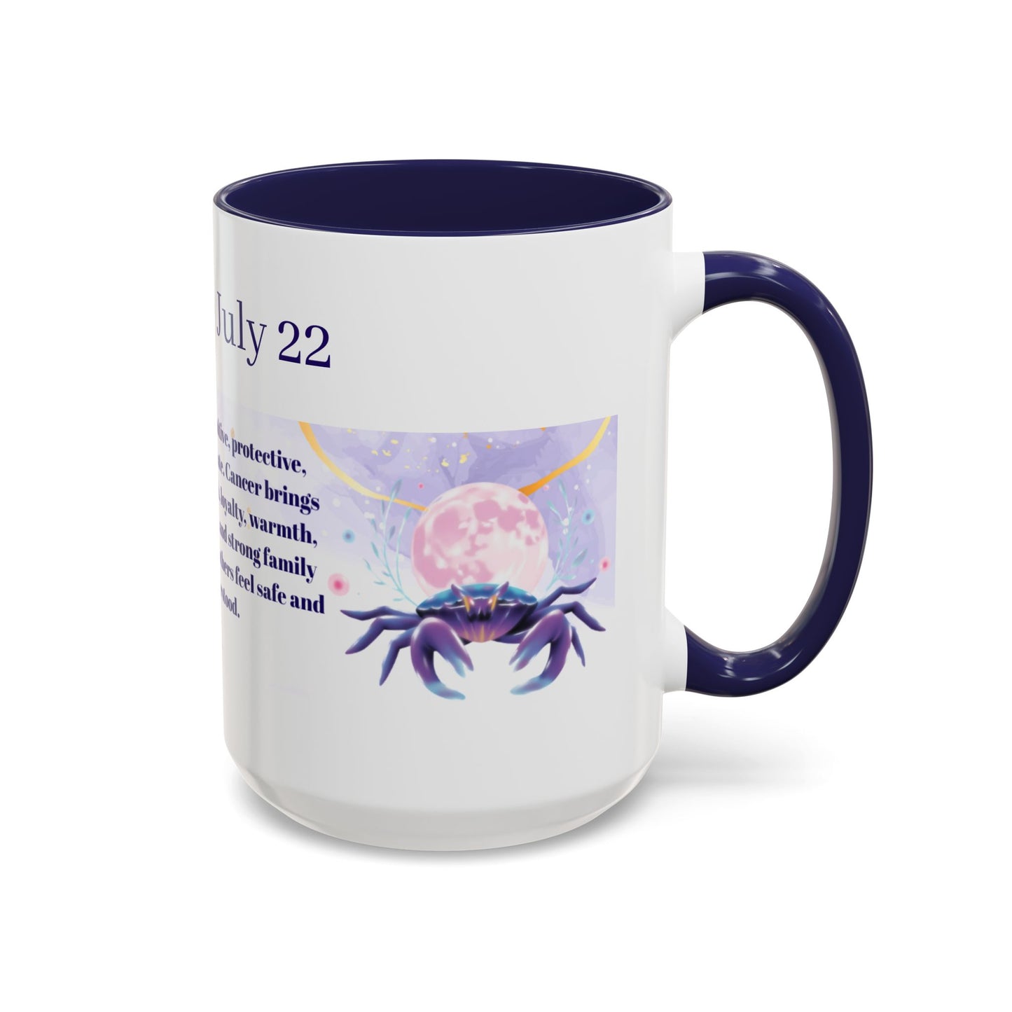 Cancer Zodiac Coffee Mug — June 21–July 22 Horoscope Gift