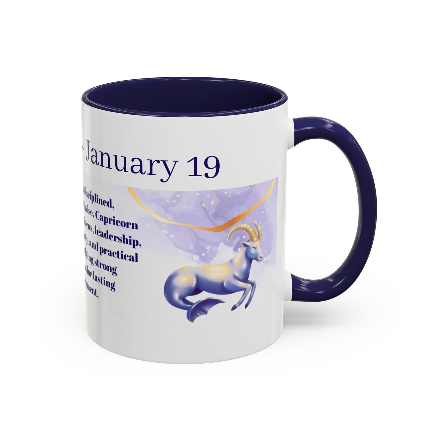 Capricorn Zodiac Coffee Mug — January 19–January 22 Horoscope Traits