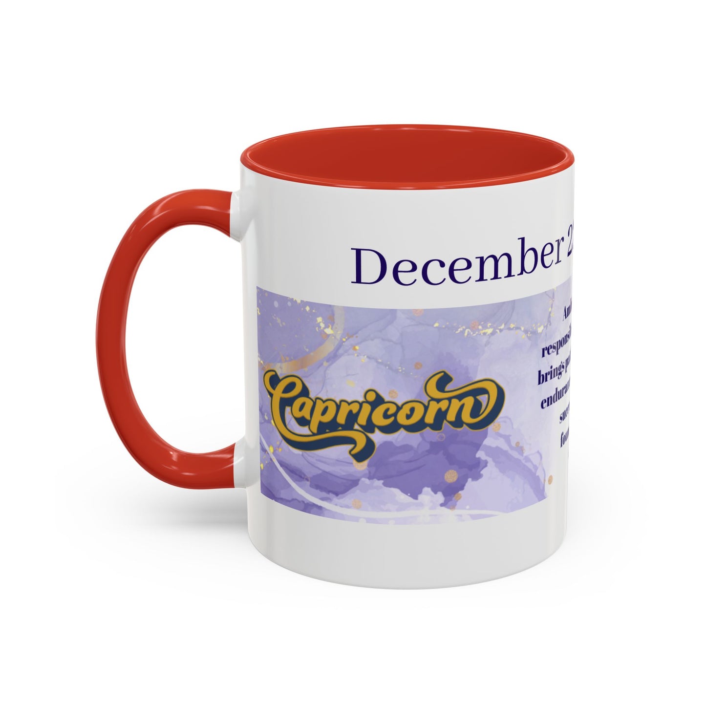 Capricorn Zodiac Coffee Mug — January 19–January 22 Horoscope Traits