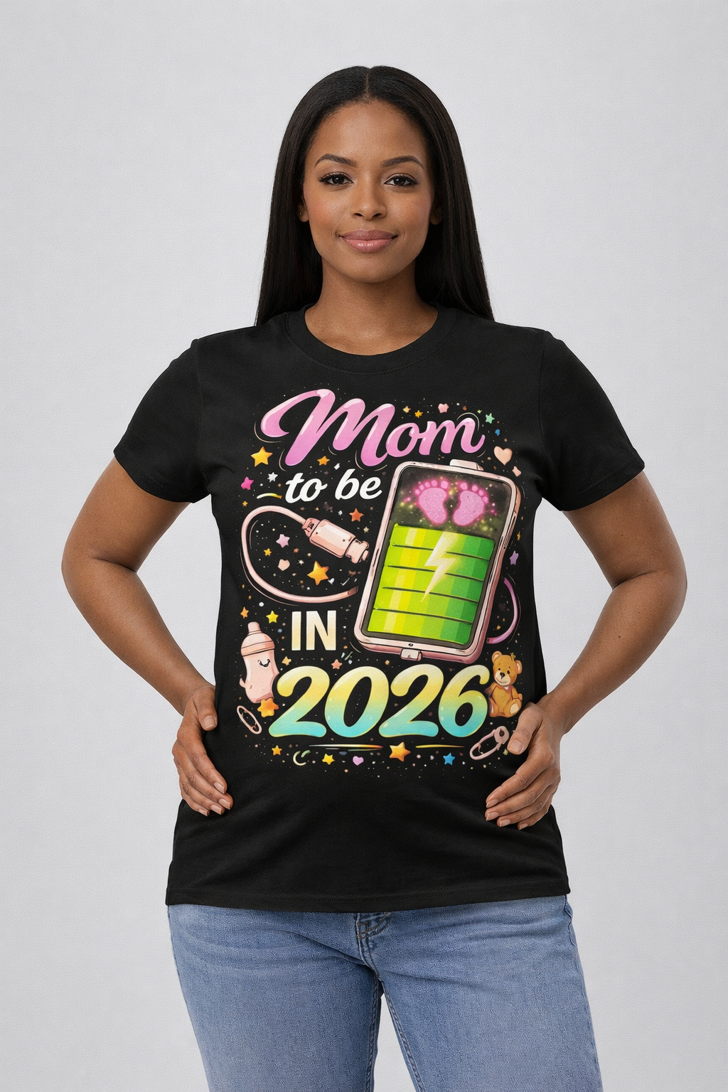 Mom TO BE in 2026 - 100% Cotton Tee Shirt T-Shirt