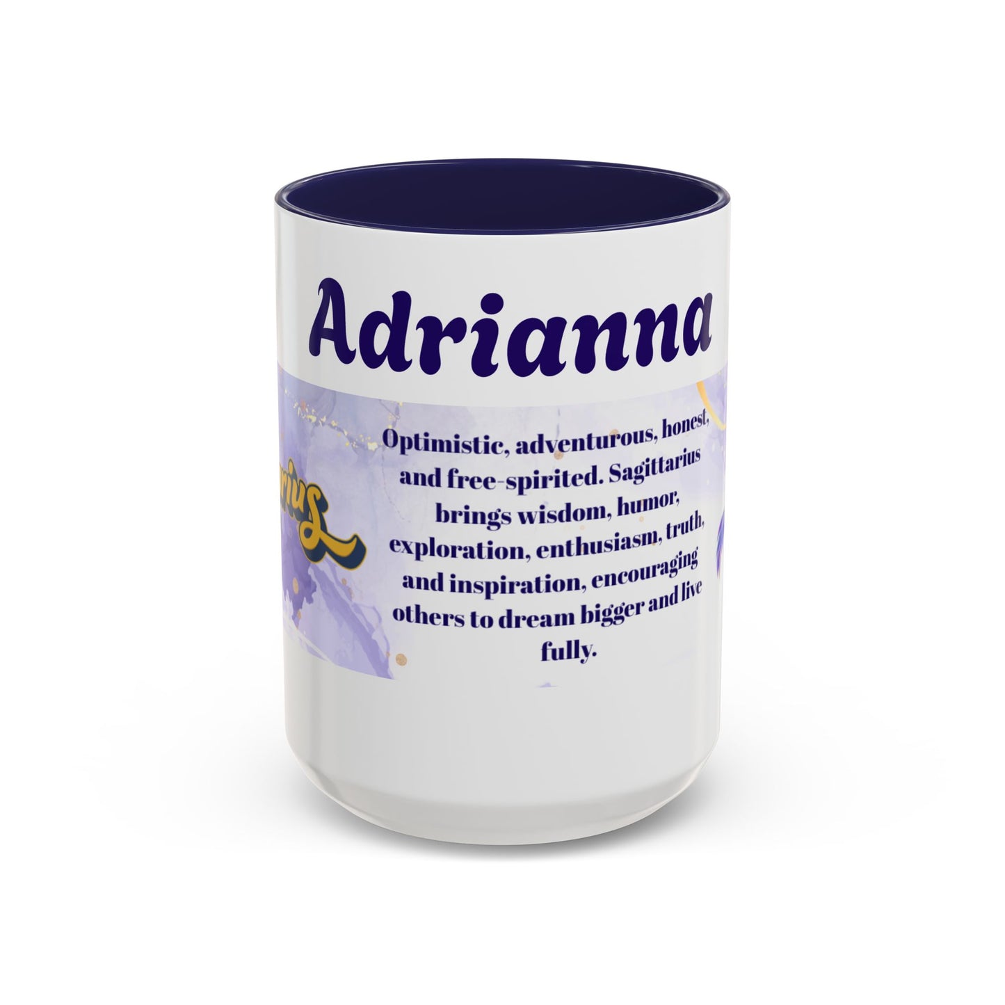 Sagittarius Zodiac Personalized Name Coffee Mug — Zodiac Traits Keepsake
