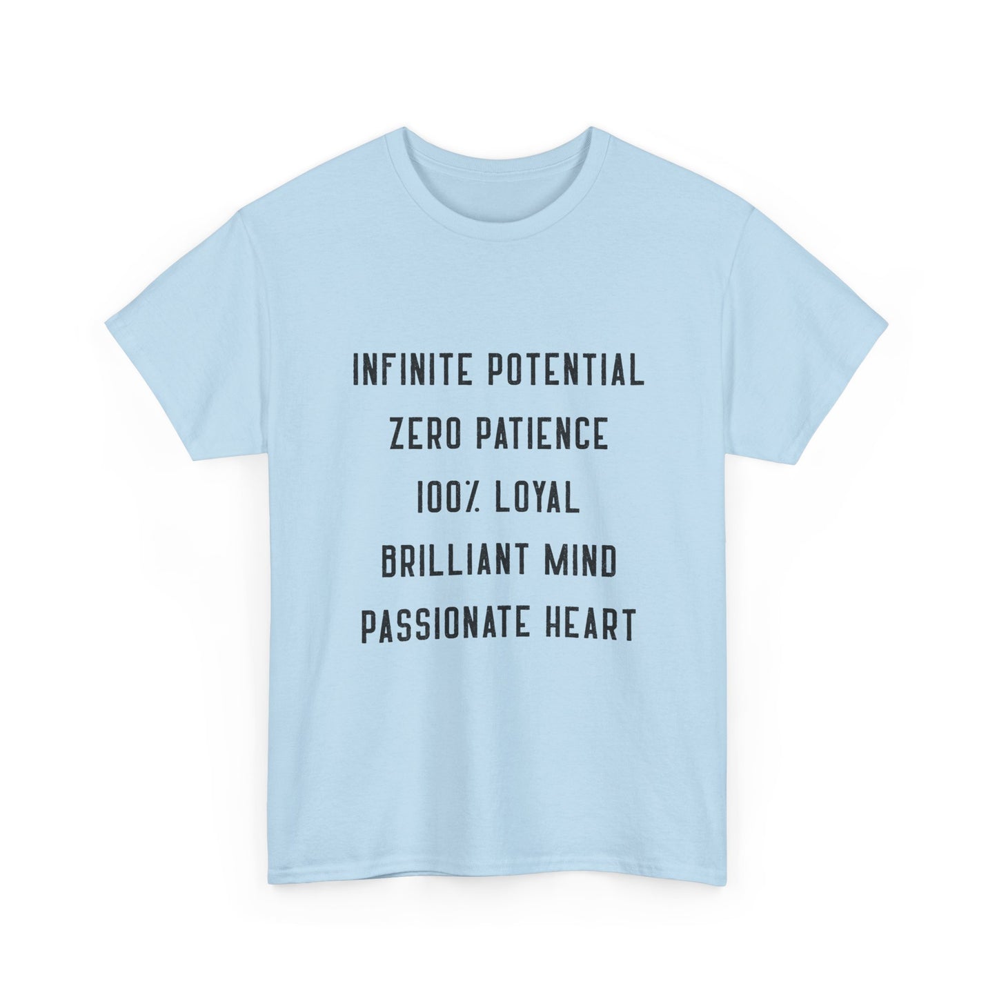 Gemini Zodiac Tee — 'Infinite Potential / Zero Patience' Horoscope T-Shirt