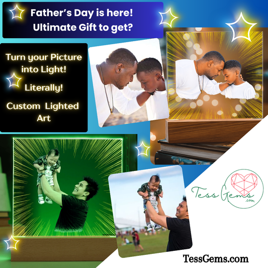 A Custom Art Light Stand - Great for Father's Day