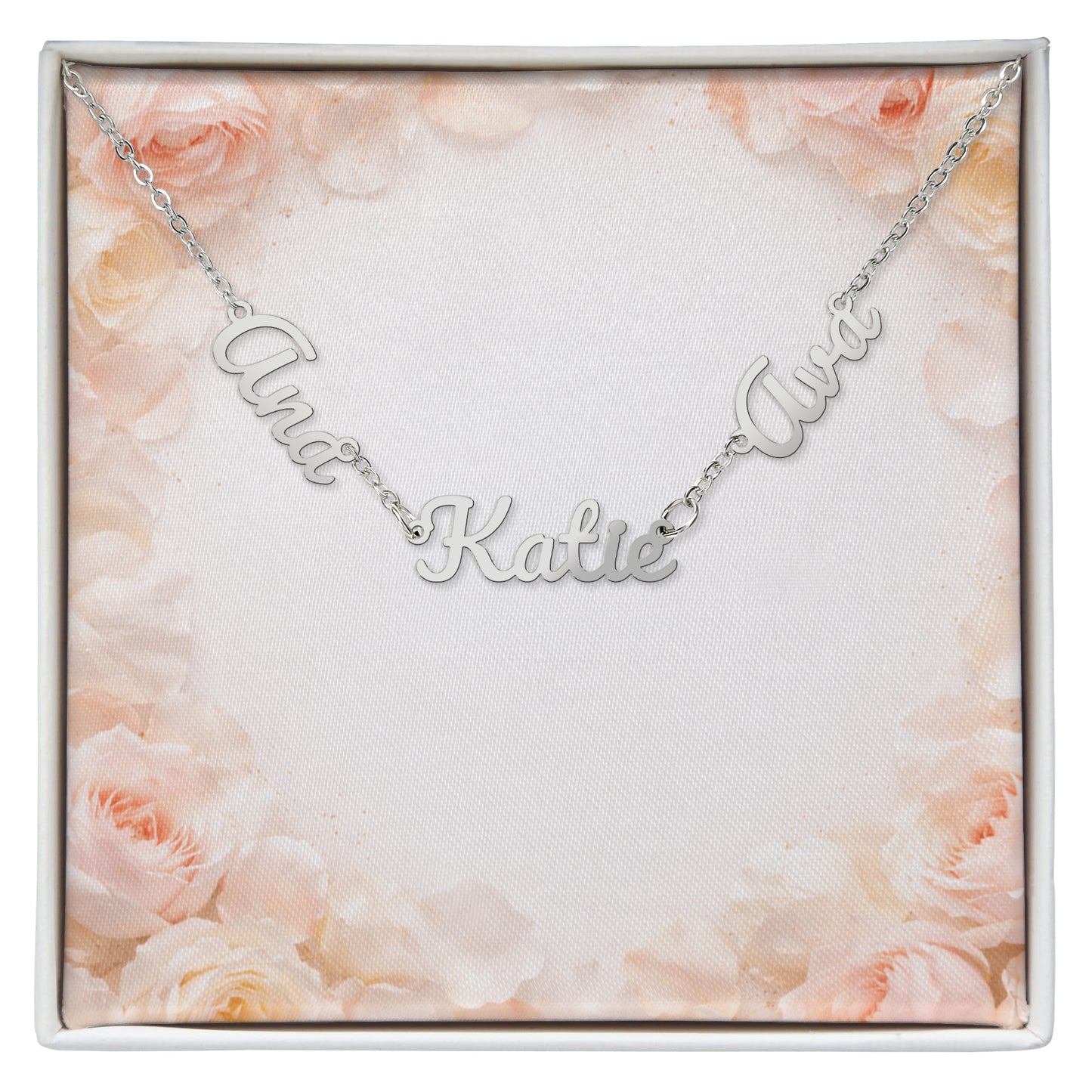Custom Names Necklace 2 or 3 Names. Your choice of words or names
