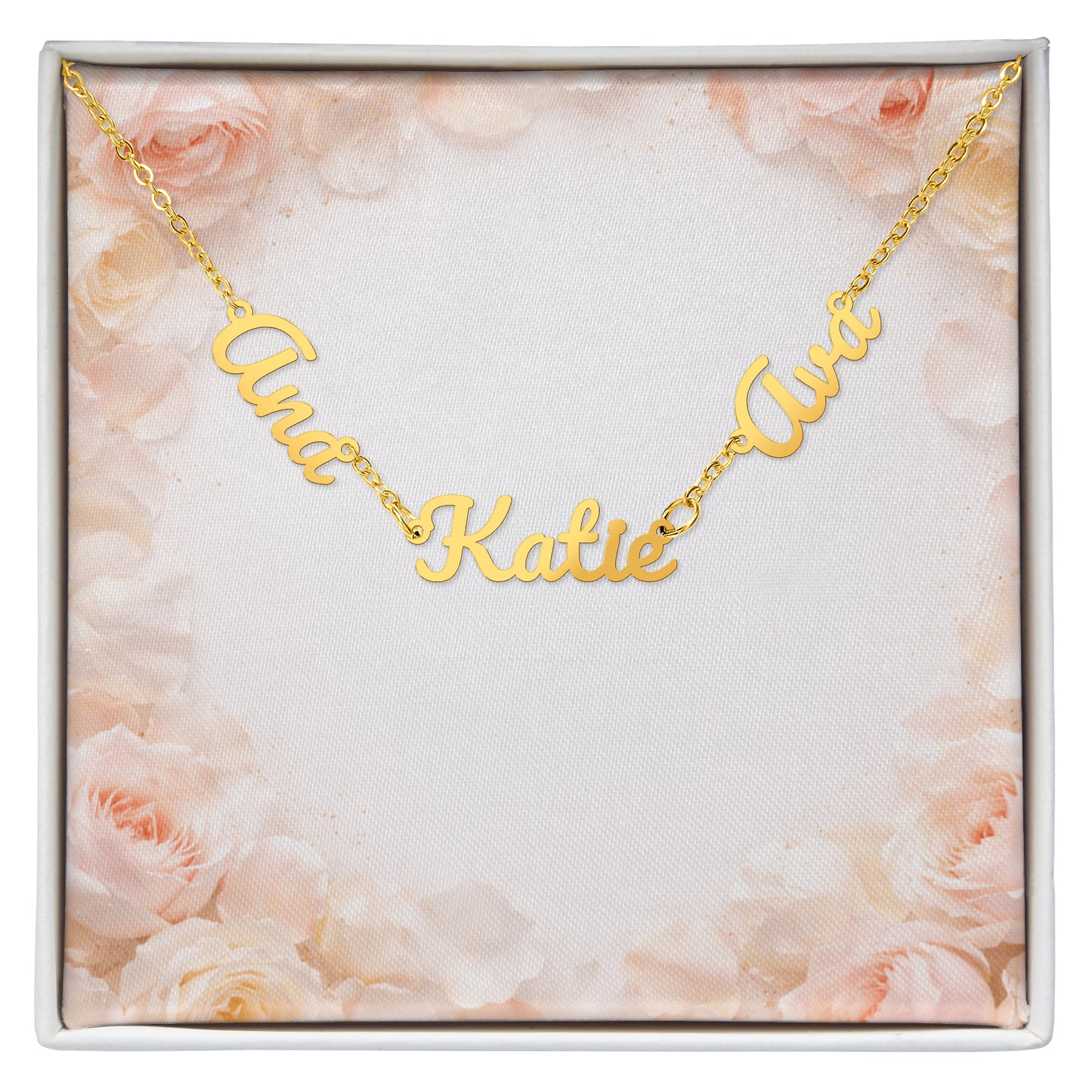 Custom Names Necklace 2 or 3 Names. Your choice of words or names