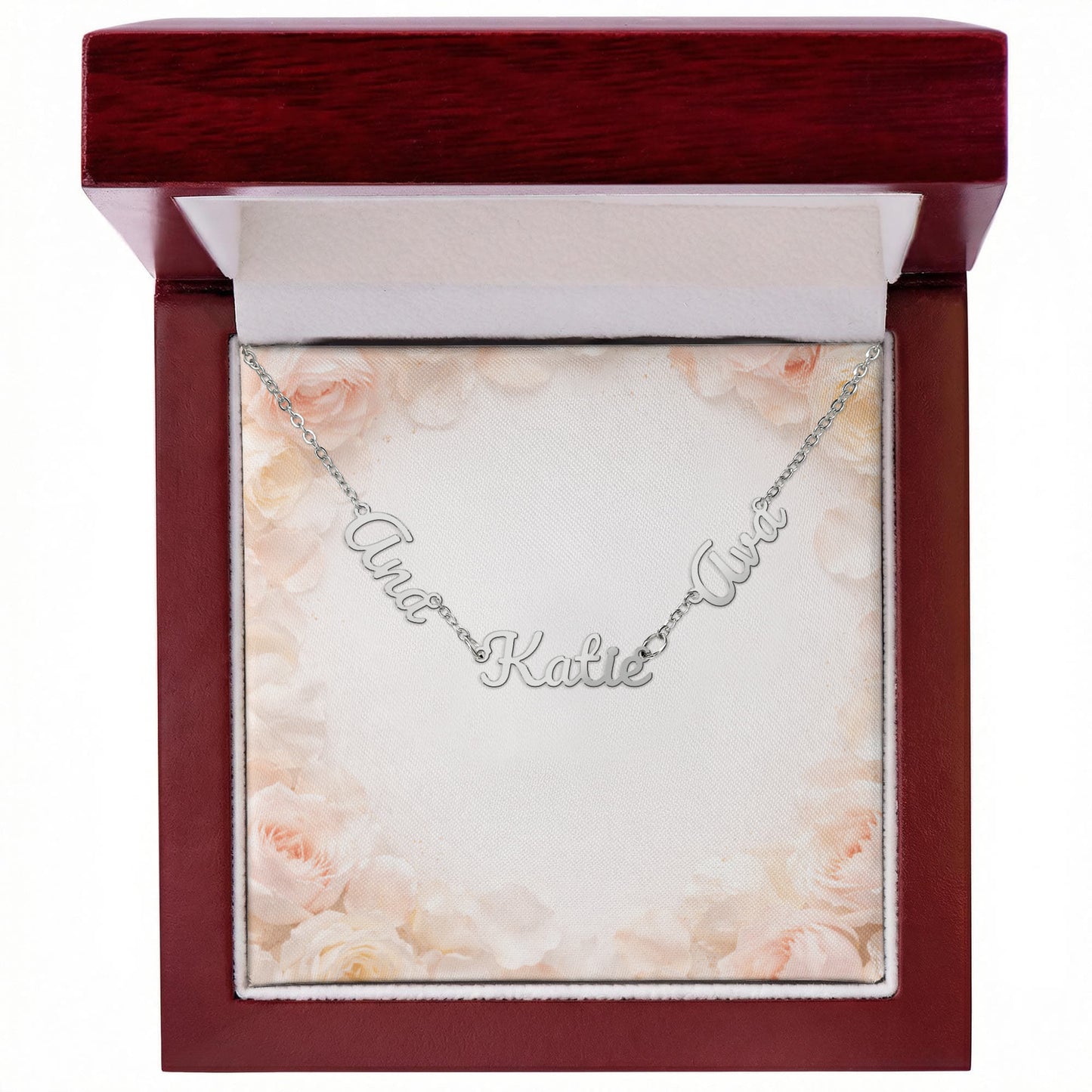 Custom Names Necklace 2 or 3 Names. Your choice of words or names