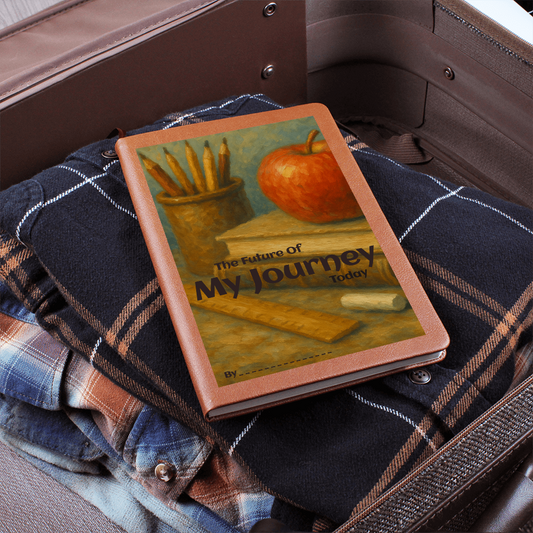 Journal.  Write it down and memorializing with this play on words classic, upscale style journal.  With a space to Author your name on the front.   Animal friendly cover with bond pages